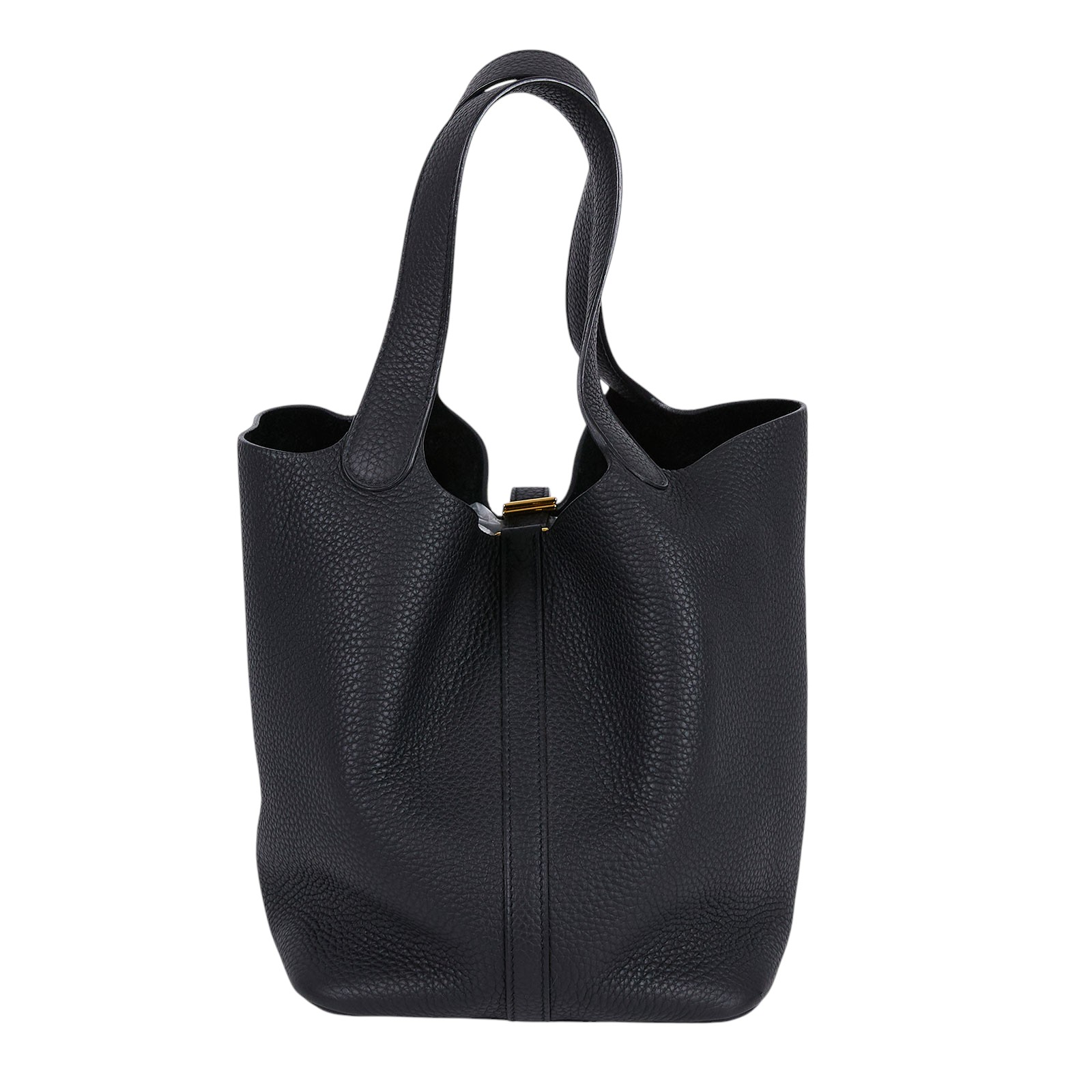 愛馬仕 Hermes Picotin Lock 22 菜籃子包 PT22 黑金PICOTIN22 Z刻 防塵袋/鎖組