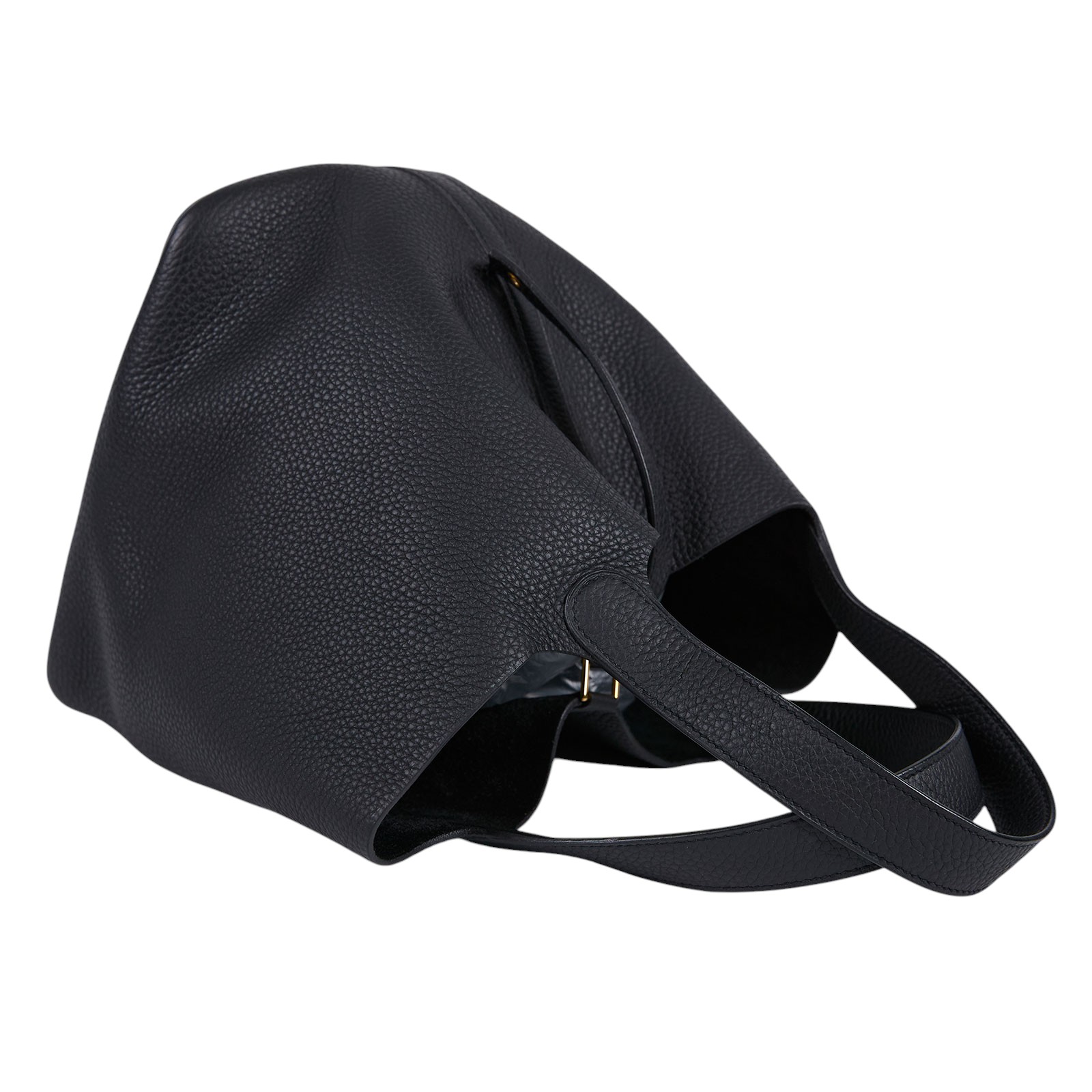 愛馬仕 Hermes Picotin Lock 22 菜籃子包 PT22 黑金PICOTIN22 Z刻 防塵袋/鎖組