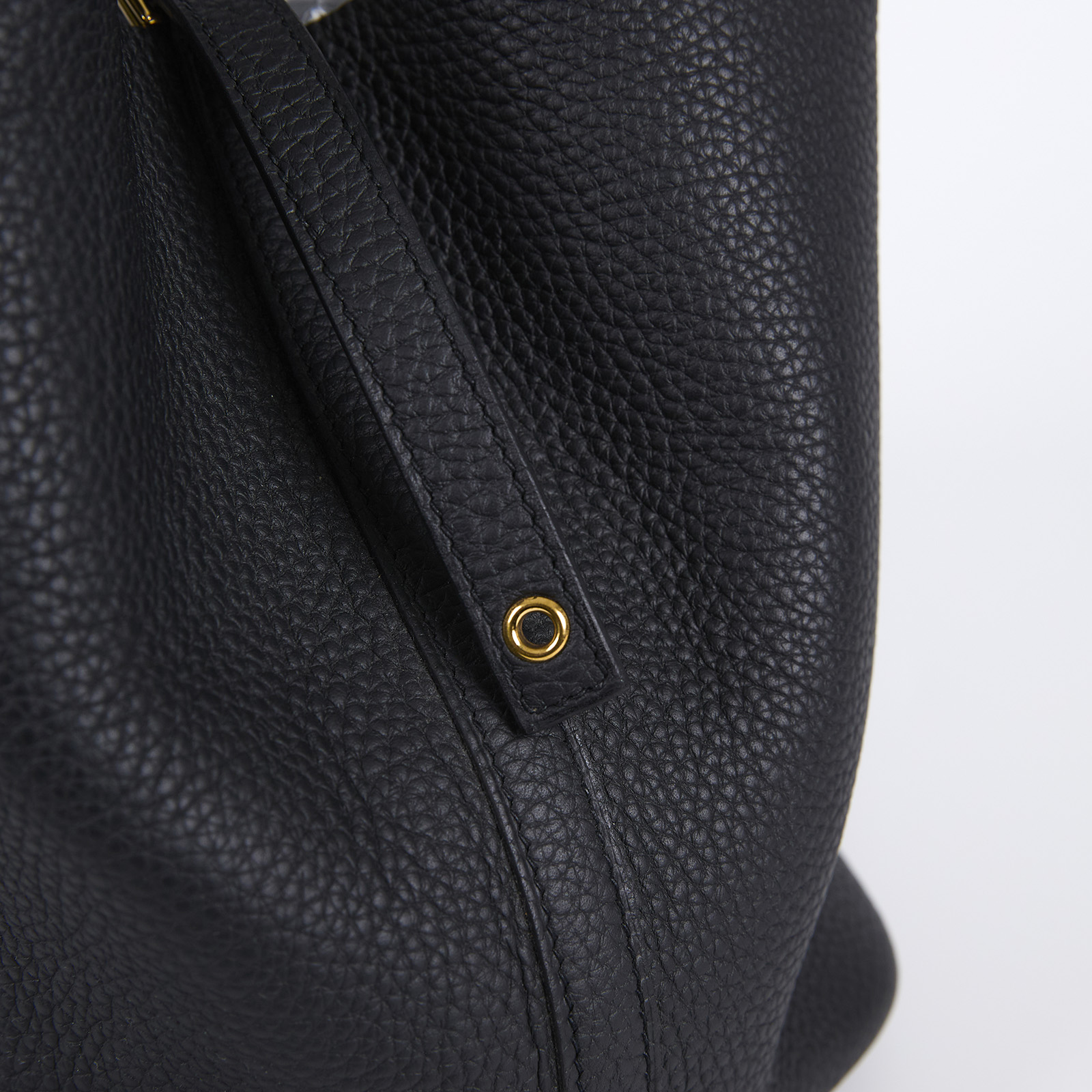 愛馬仕 Hermes Picotin Lock 22 菜籃子包 PT22 黑金PICOTIN22 Z刻 防塵袋/鎖組