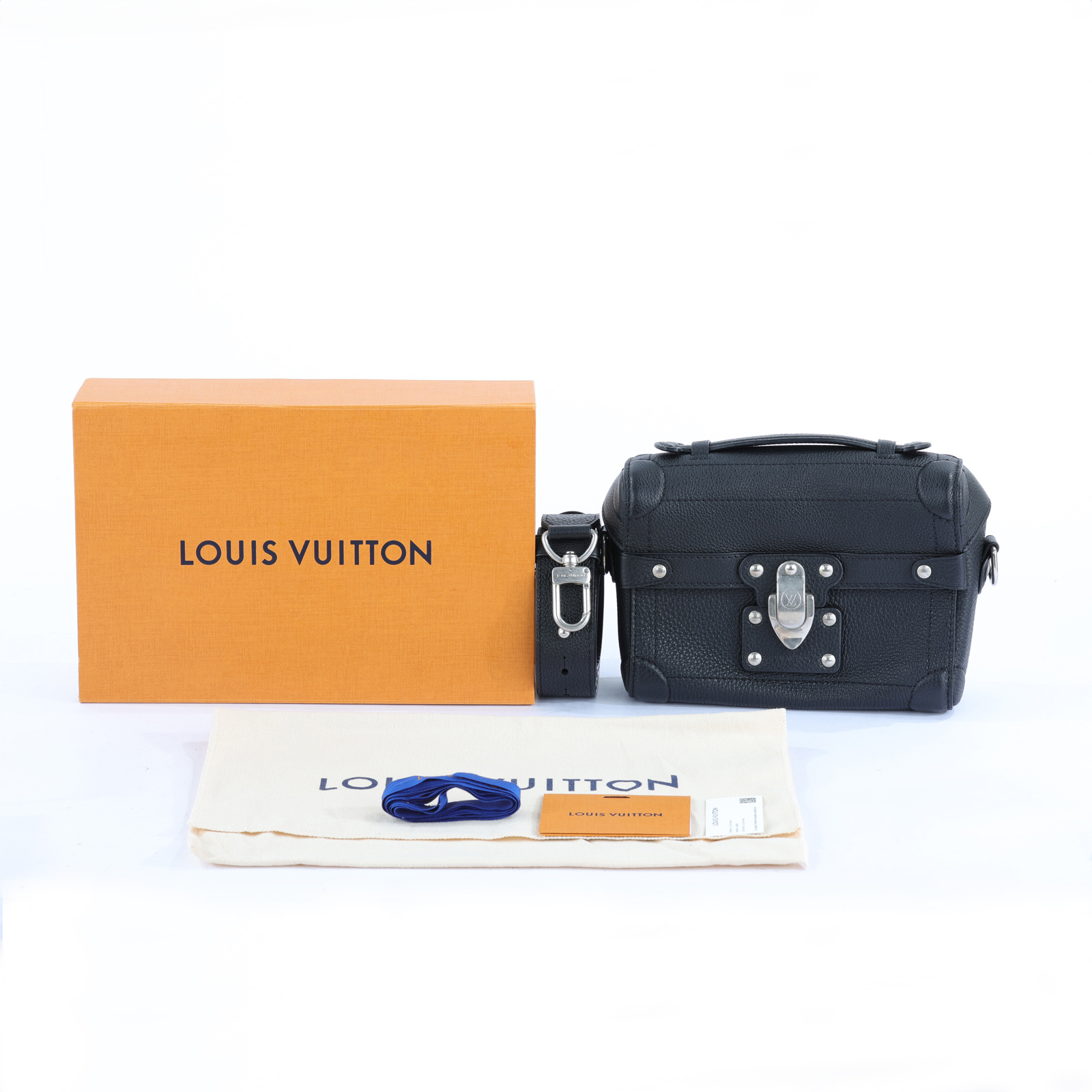 路易威登 LOUIS VUITTON Soul Trunk 隨身包 M11516 晶片款 黑Soul Trunk 原廠盒子/防塵袋
