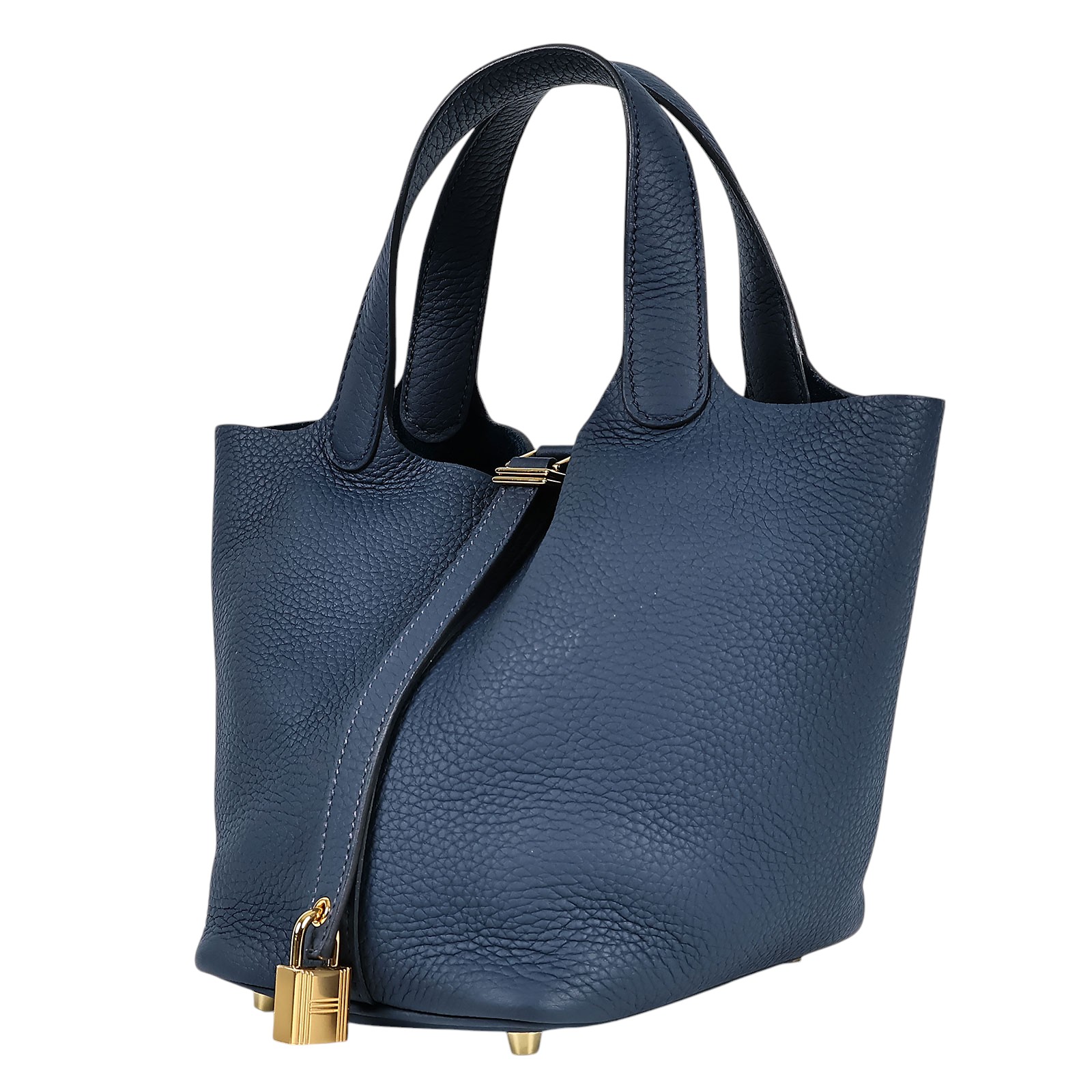 愛馬仕 Hermes Picotin Lock 18 菜籃子包 PT18 U刻 普魯士藍 PICOTIN18 原廠盒子/防塵袋/購買證明/鎖組