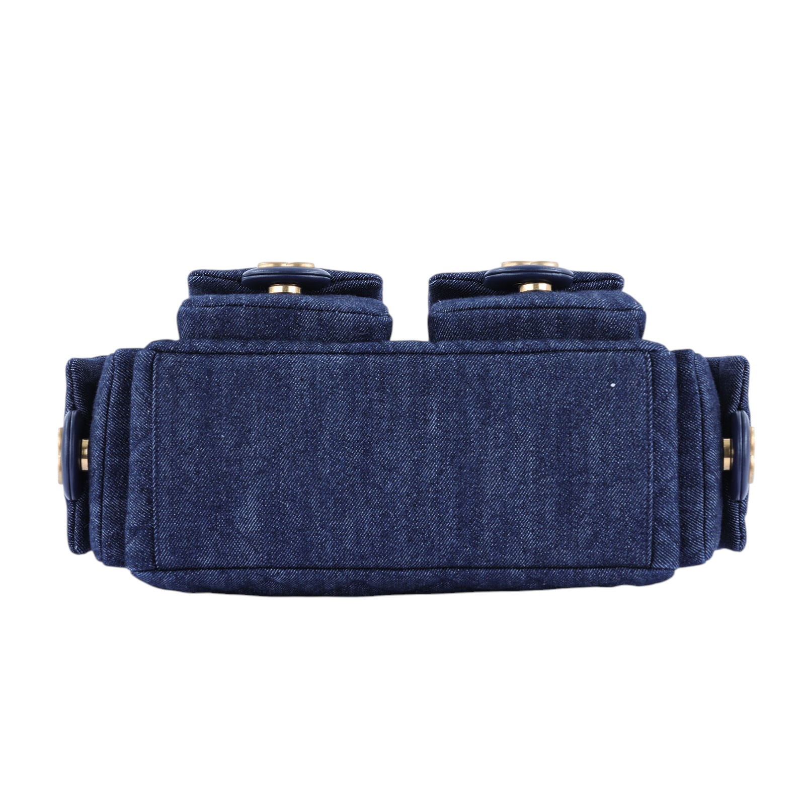 香奈兒 CHANEL 丹寧 流浪包  晶片款 深色牛仔金HOBO 防塵袋/原廠盒子