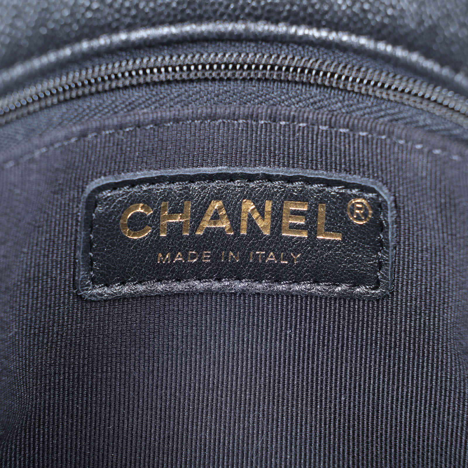 香奈兒 CHANEL 流浪包 雙口袋 郵差包  晶片款 黑金荔枝雙口袋鍊包 防塵袋/原廠盒子