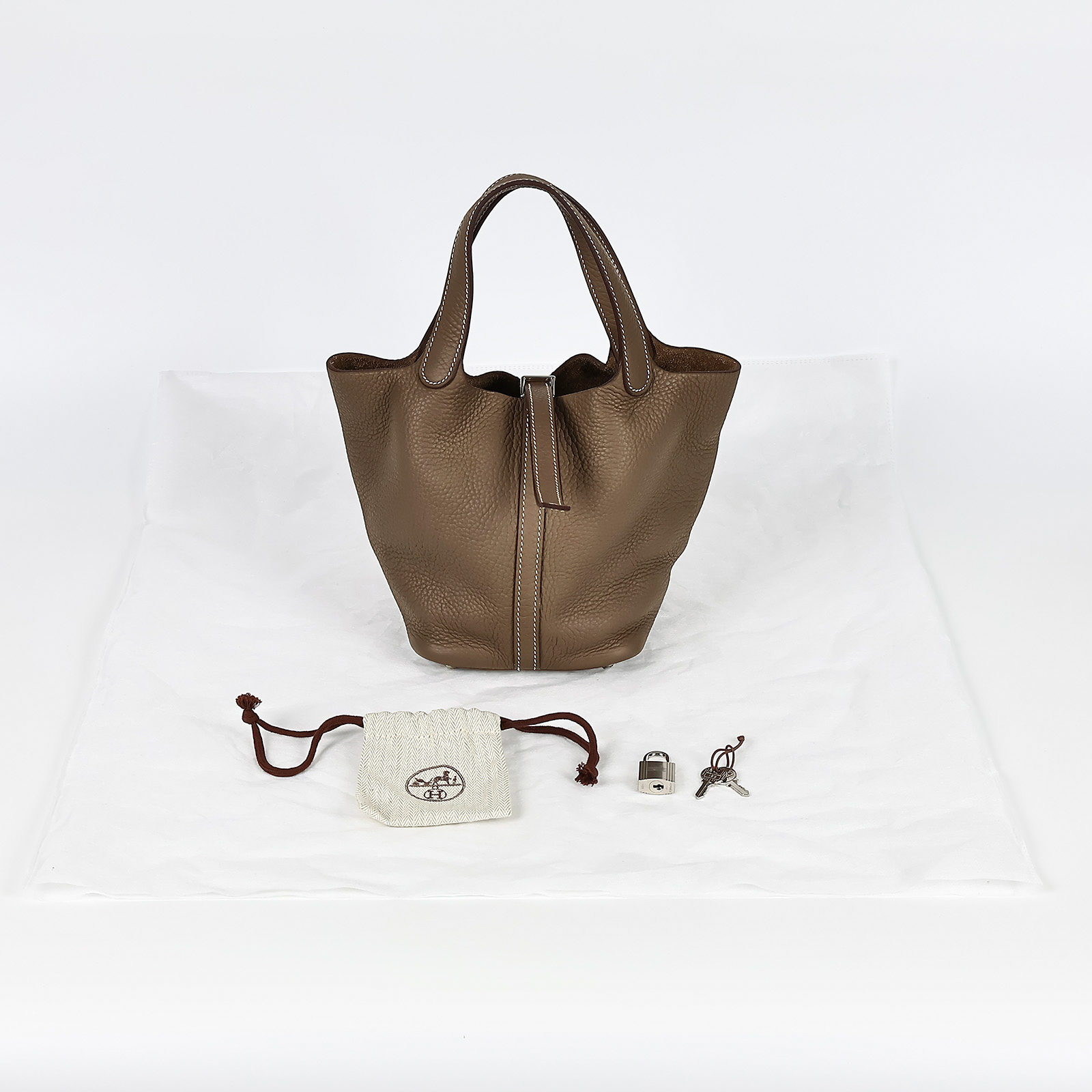 愛馬仕 Hermes Picotin Lock 18 菜籃子包 PT18 Y刻 大象灰PICOTIN18 鎖組