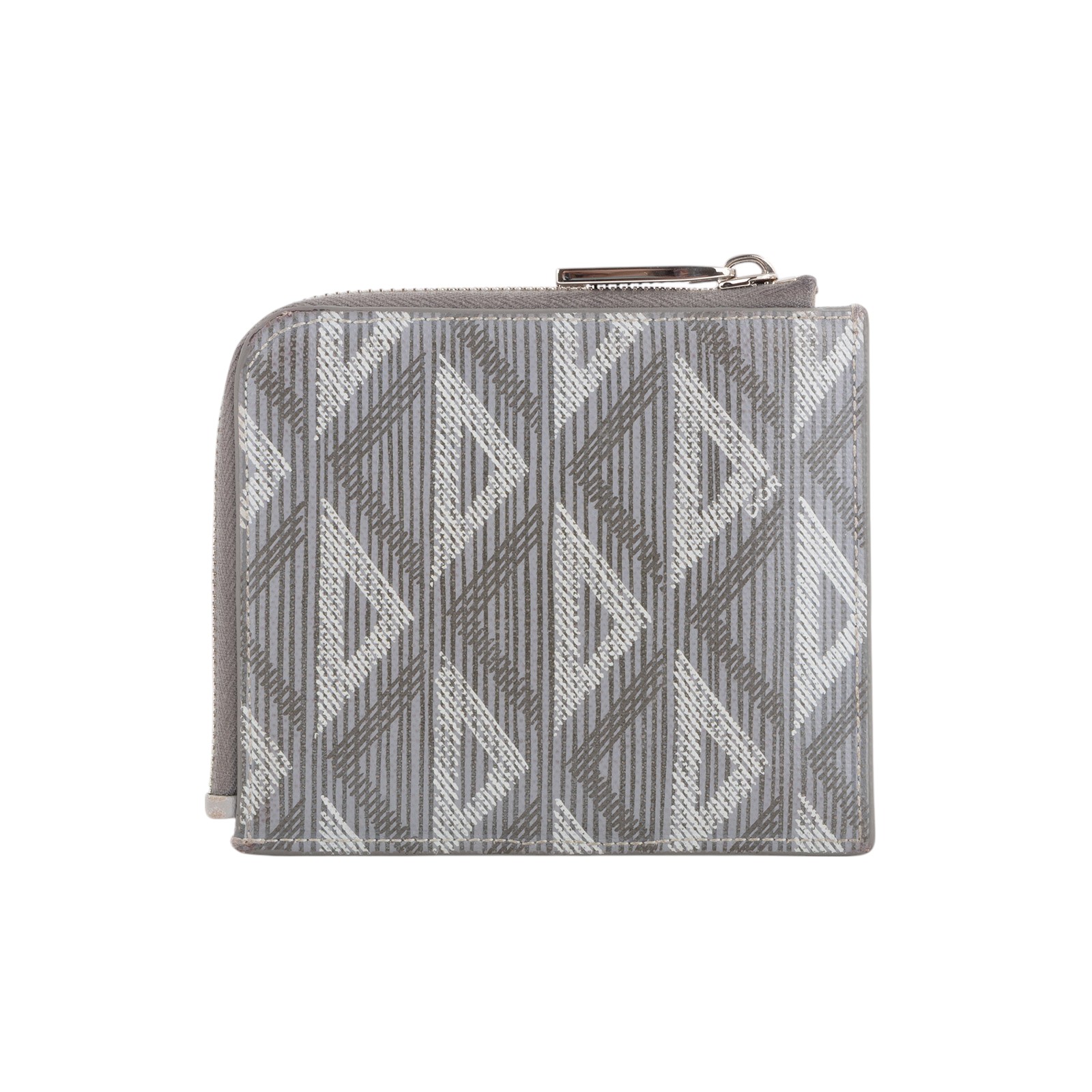 迪奧 CHRISTIAN DIOR Dior Oblique 緹花 2ESBC299DCO 灰色零錢包 原廠盒子/防塵袋/購買證明