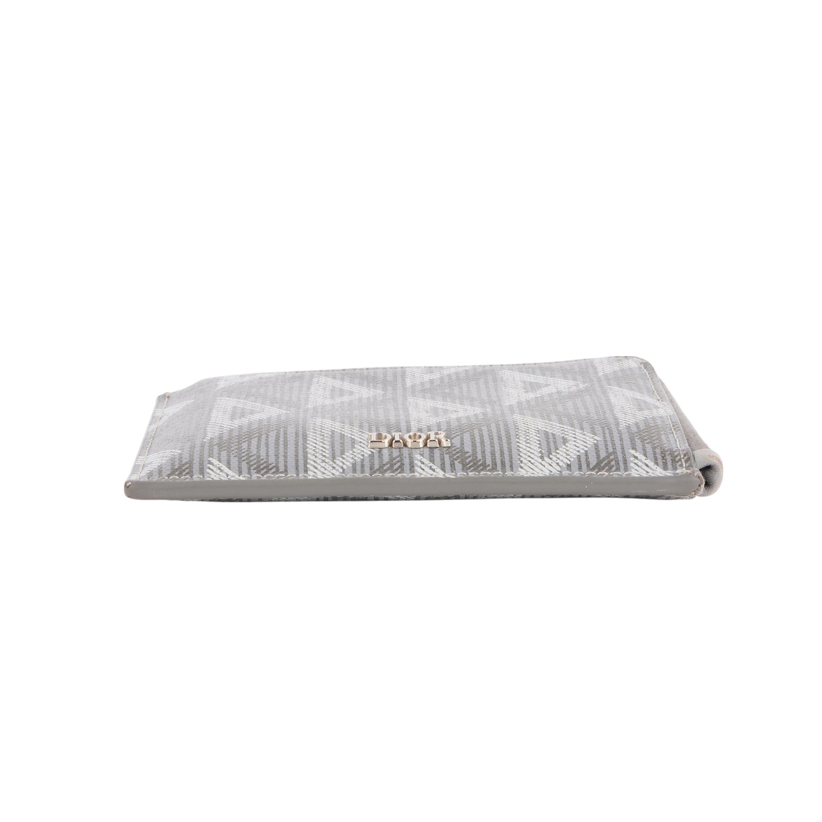 迪奧 CHRISTIAN DIOR Dior Oblique 緹花 2ESBC299DCO 灰色零錢包 原廠盒子/防塵袋/購買證明