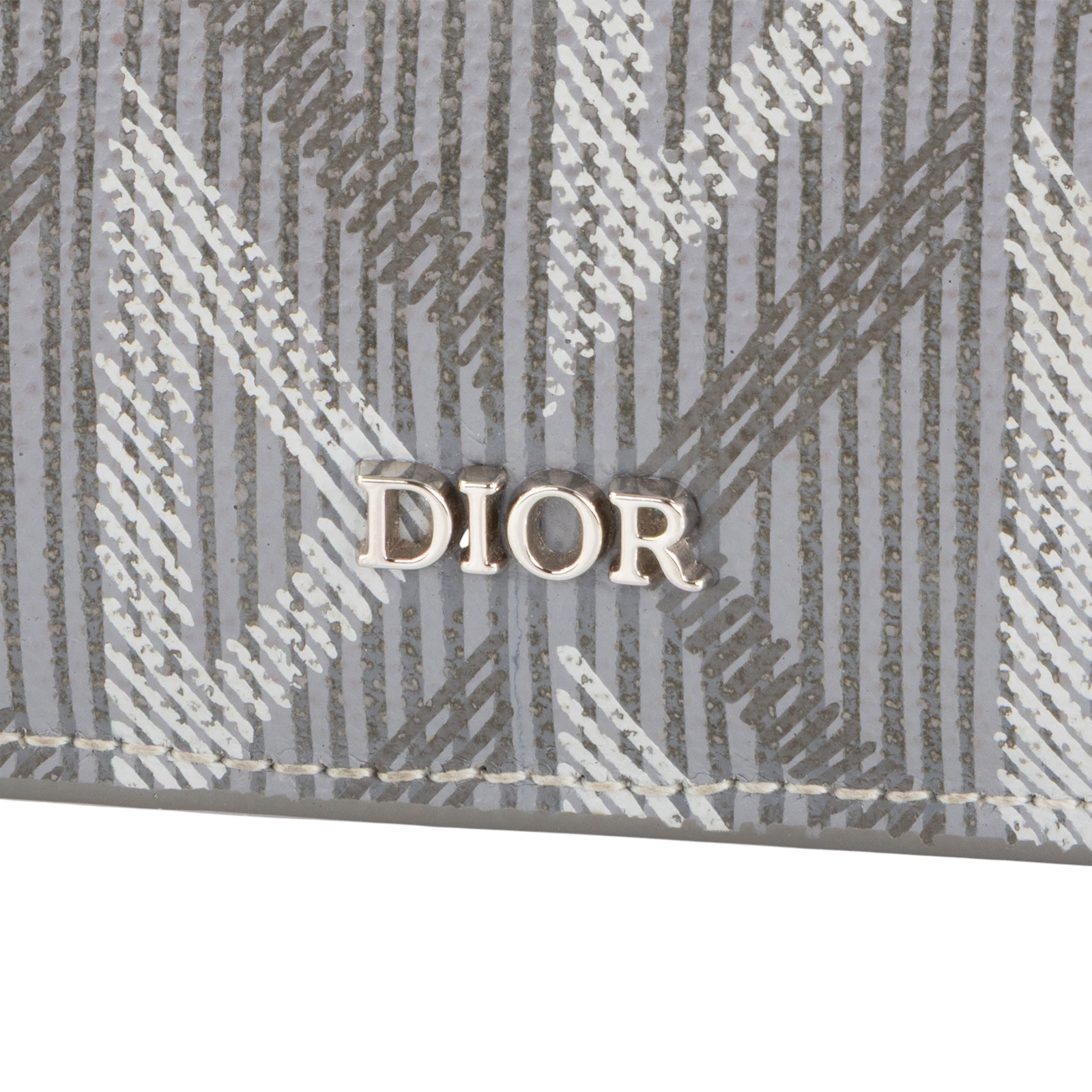 迪奧 CHRISTIAN DIOR Dior Oblique 緹花 2ESBC299DCO 灰色零錢包 原廠盒子/防塵袋/購買證明