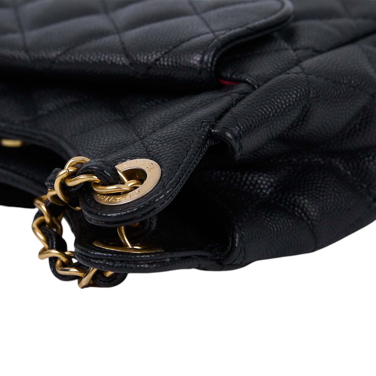 香奈兒 CHANEL 流浪包 Hobo Bag CC LOGO 斜背包 AS3710 晶片款 黑金油蠟皮天貓精靈 小號 原廠盒子/防塵袋/購買證明