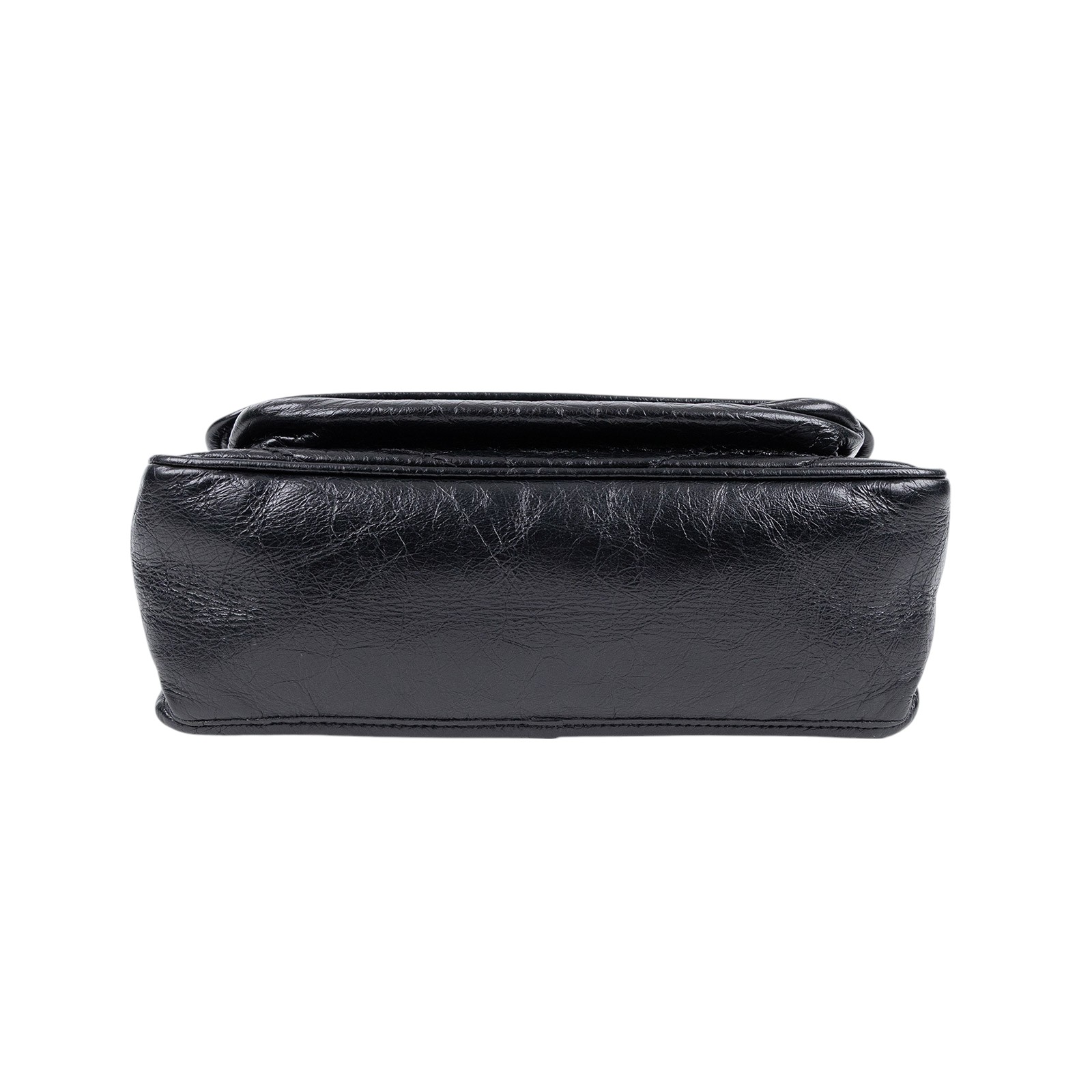 聖羅蘭 YSL SAINT LAURENT NIKI  復古皮革 山型紋 翻蓋 肩背包 中型 4988940EN04 黑NIKI MEDIUM 無附屬品