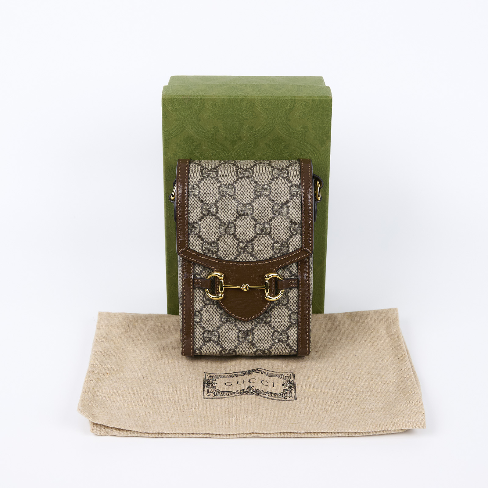 古馳 GUCCI 馬銜扣 1955 迷你袋 625615 棕馬銜扣1955迷你包 原廠盒子/防塵袋