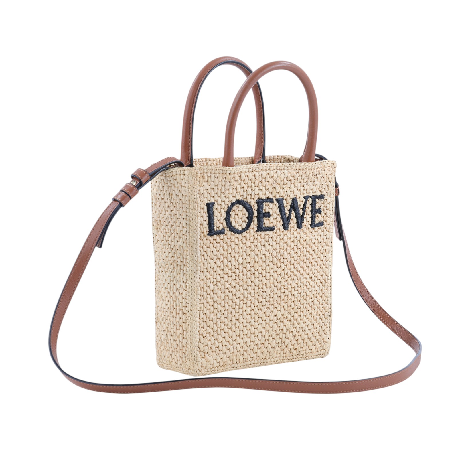 羅意威 LOEWE Standard A5 Tote 直立托特包 拉菲草 A563S30X05 草編CABAS托特 無附屬品