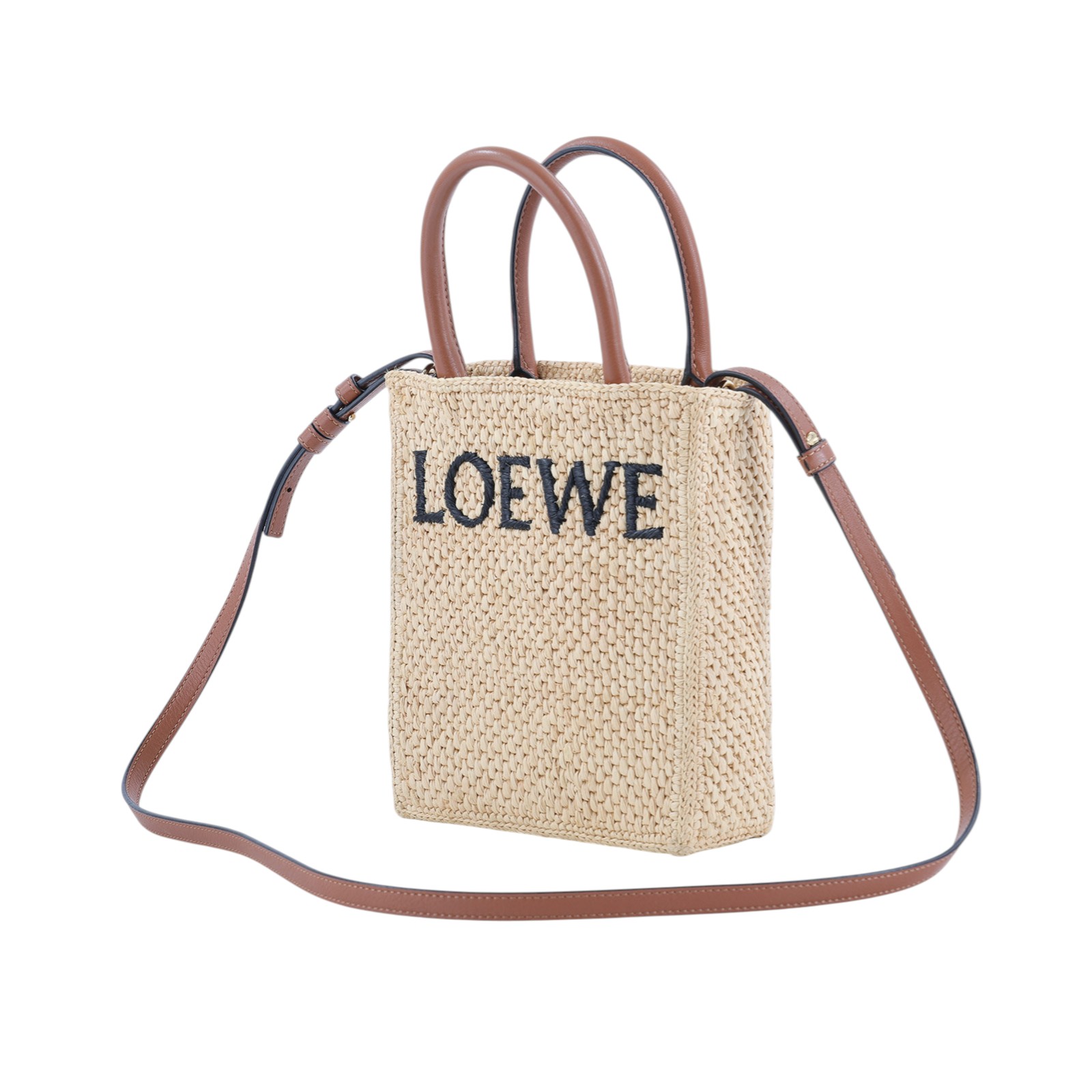 羅意威 LOEWE Standard A5 Tote 直立托特包 拉菲草 A563S30X05 草編CABAS托特 無附屬品