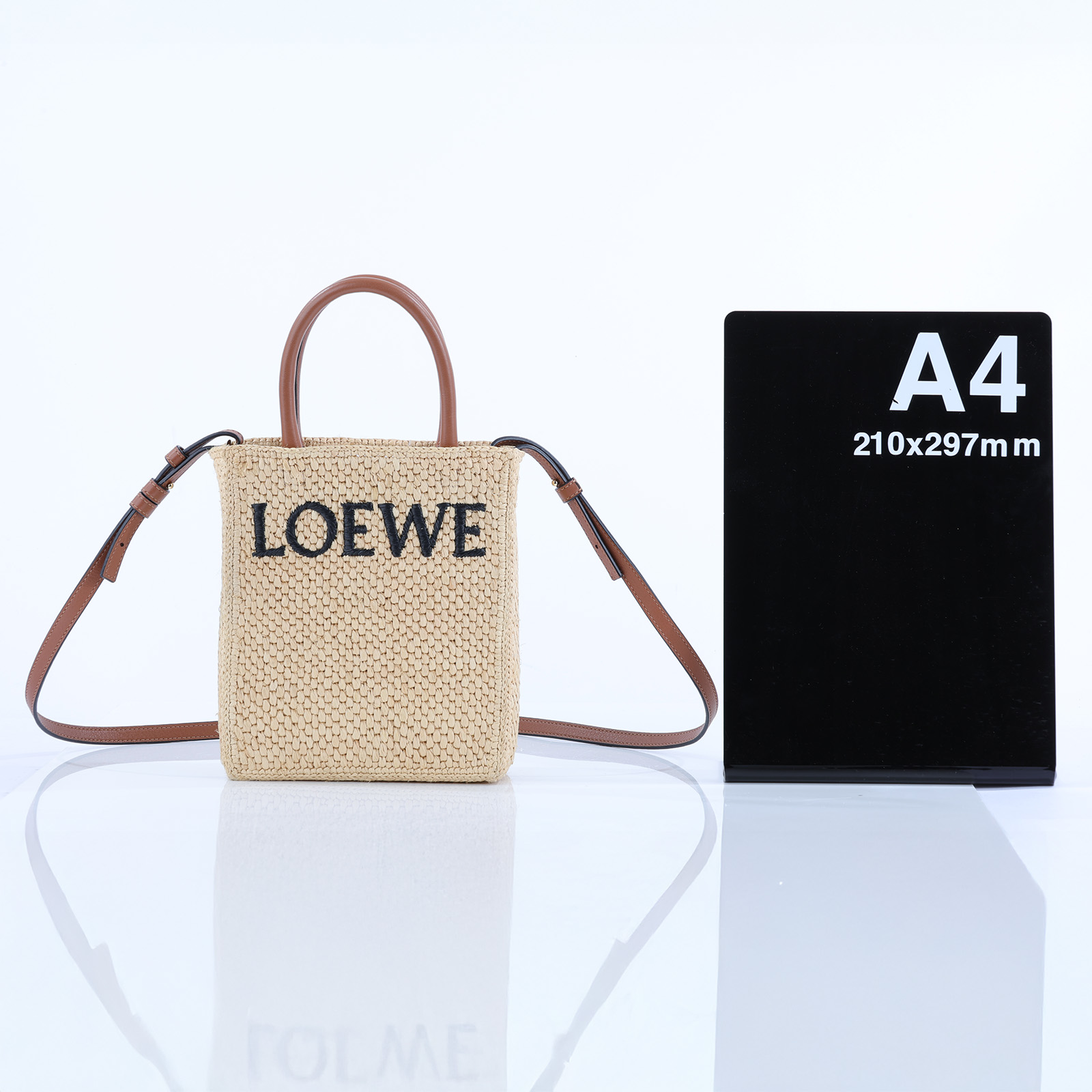 羅意威 LOEWE Standard A5 Tote 直立托特包 拉菲草 A563S30X05 草編CABAS托特 無附屬品