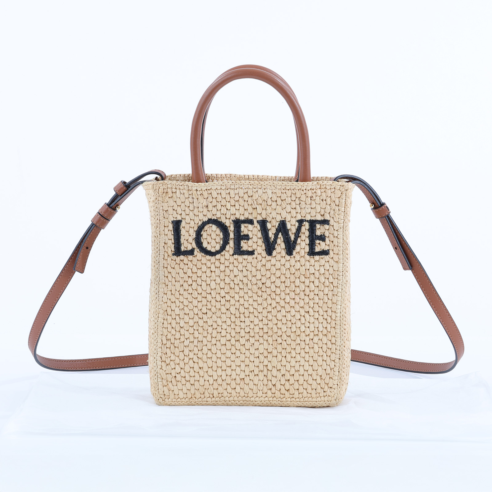 羅意威 LOEWE Standard A5 Tote 直立托特包 拉菲草 A563S30X05 草編CABAS托特 無附屬品