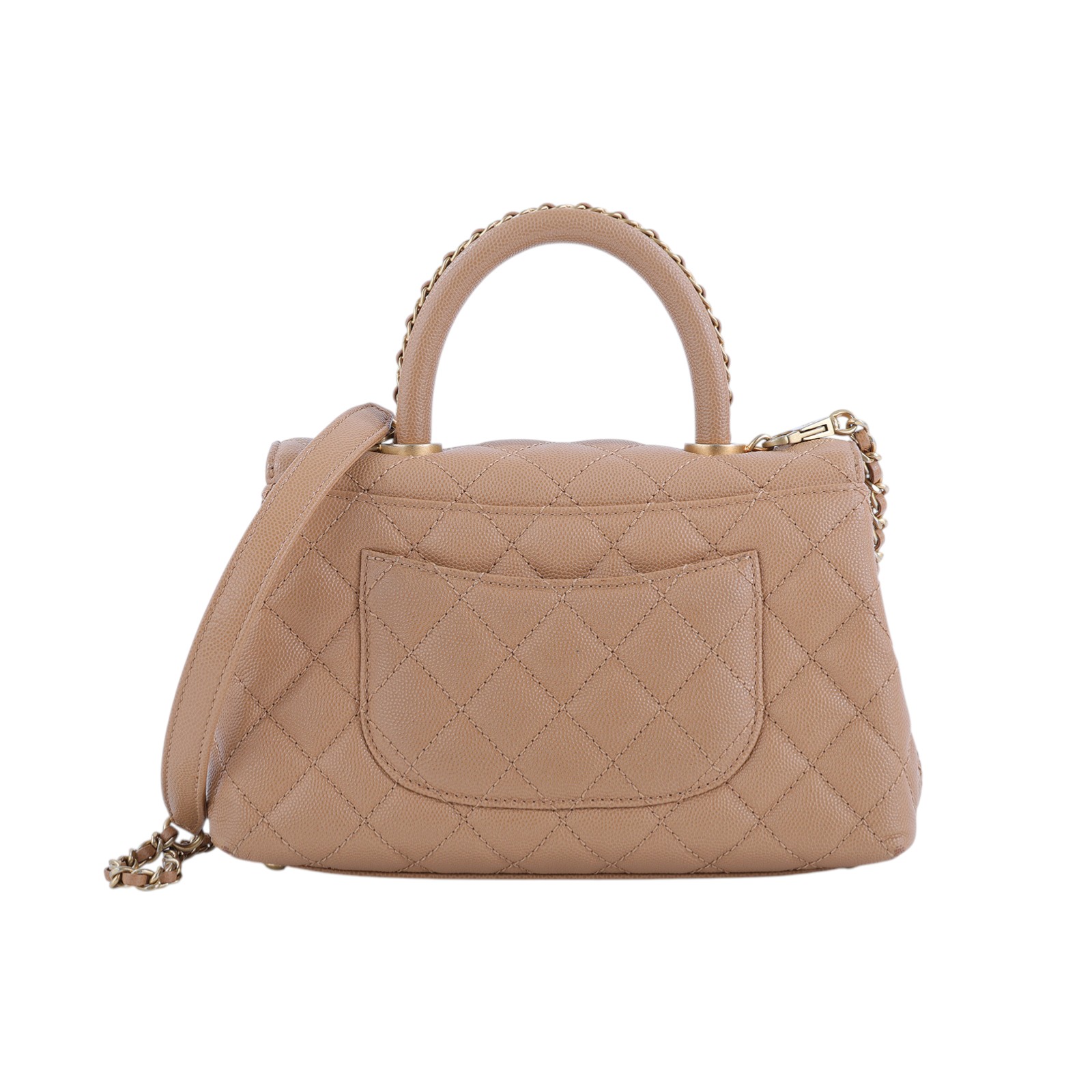 香奈兒 CHANEL Handle 24 手提 口蓋包 A92990 晶片款 泰奶COCO HANDLE 24CM 防塵袋