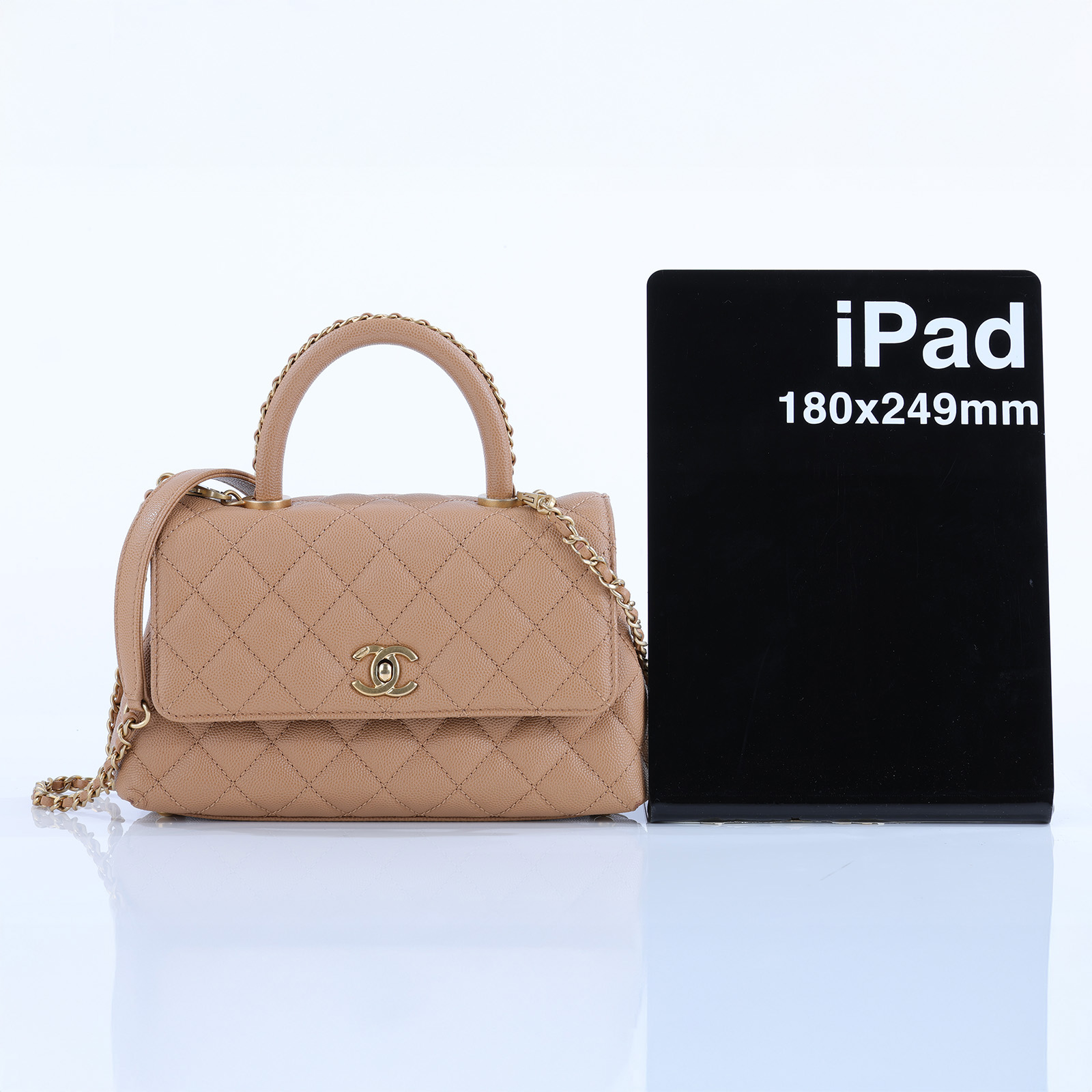 香奈兒 CHANEL Handle 24 手提 口蓋包 A92990 晶片款 泰奶COCO HANDLE 24CM 防塵袋