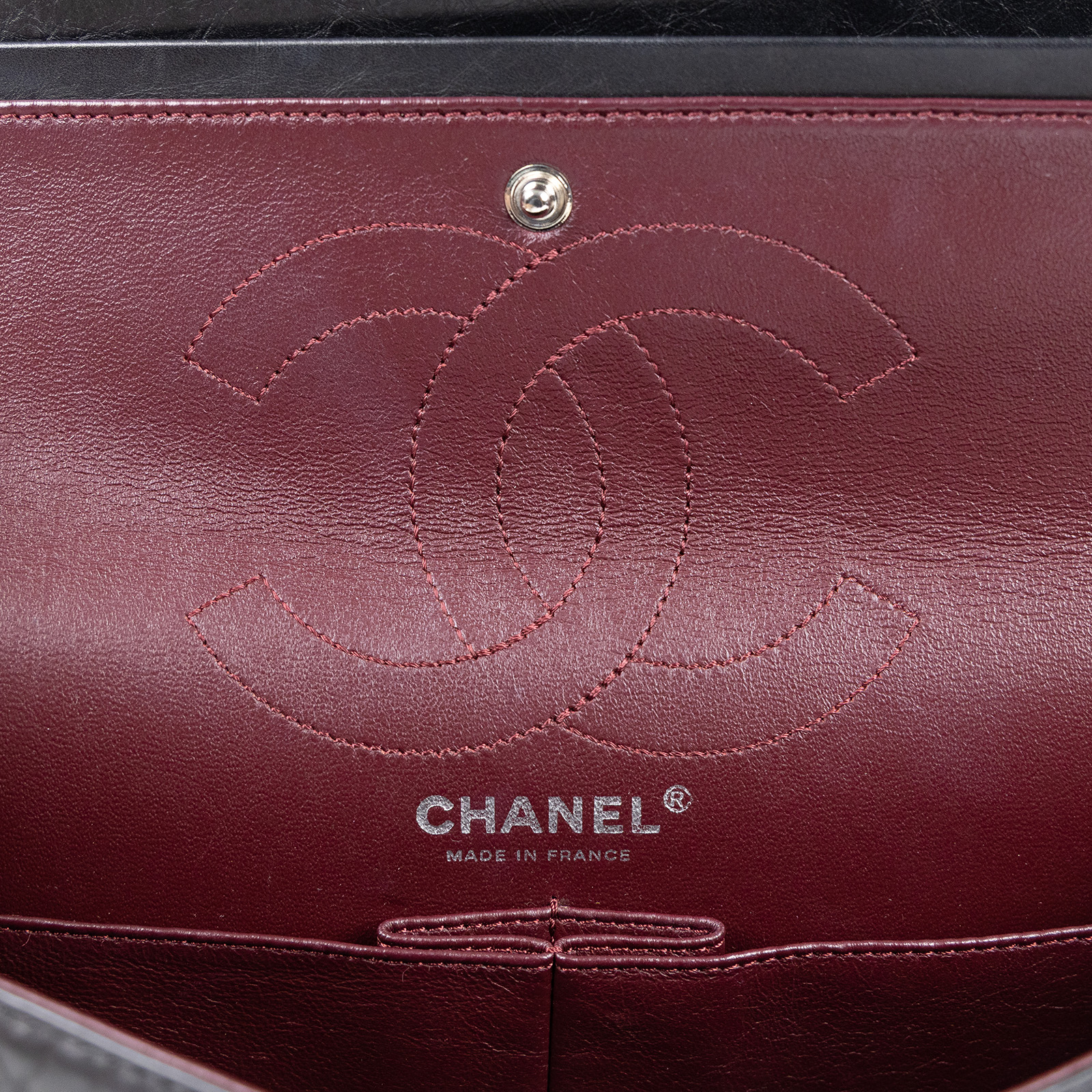 香奈兒 CHANEL 2.55 28CM  斜背 肩背口蓋包 黑色  12開 黑色2.55 28CM 防塵袋