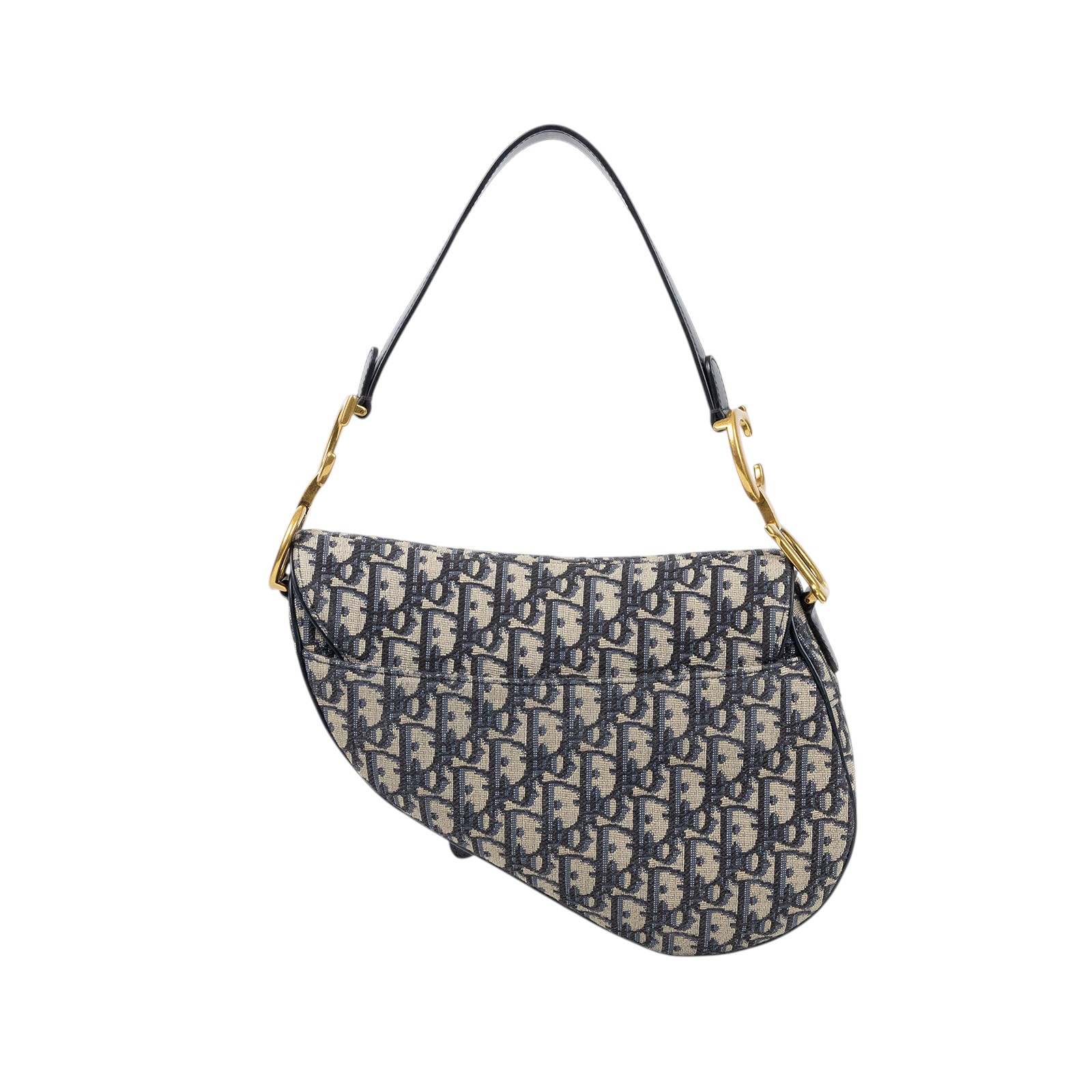 迪奧 CHRISTIAN DIOR Saddle 馬鞍袋 連肩帶 M0455CTZQ 藍緹花Saddle 馬鞍包 原廠盒子/背帶/保證卡/購買證明