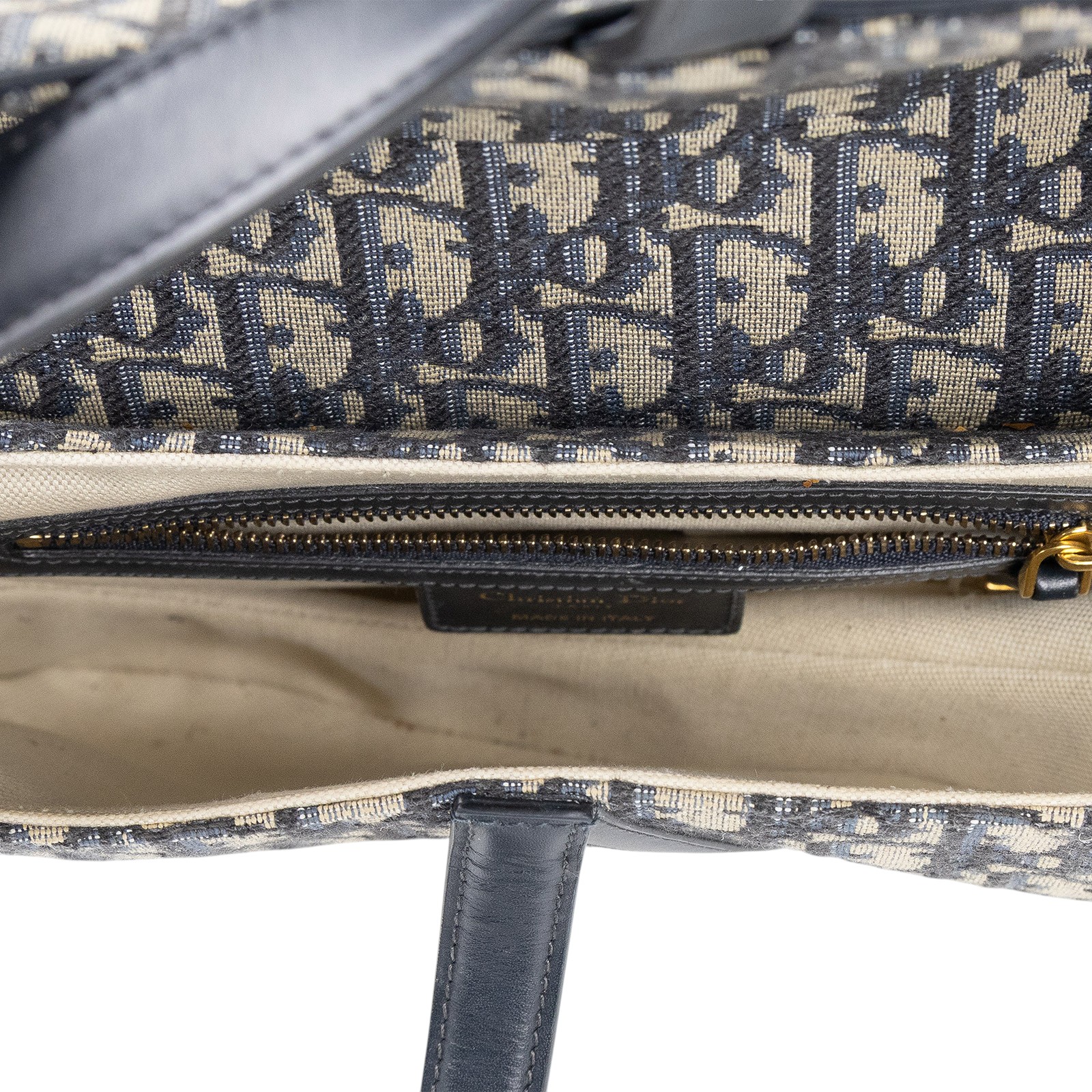 迪奧 CHRISTIAN DIOR Saddle 馬鞍袋 連肩帶 M0455CTZQ 藍緹花Saddle 馬鞍包 原廠盒子/背帶/保證卡/購買證明