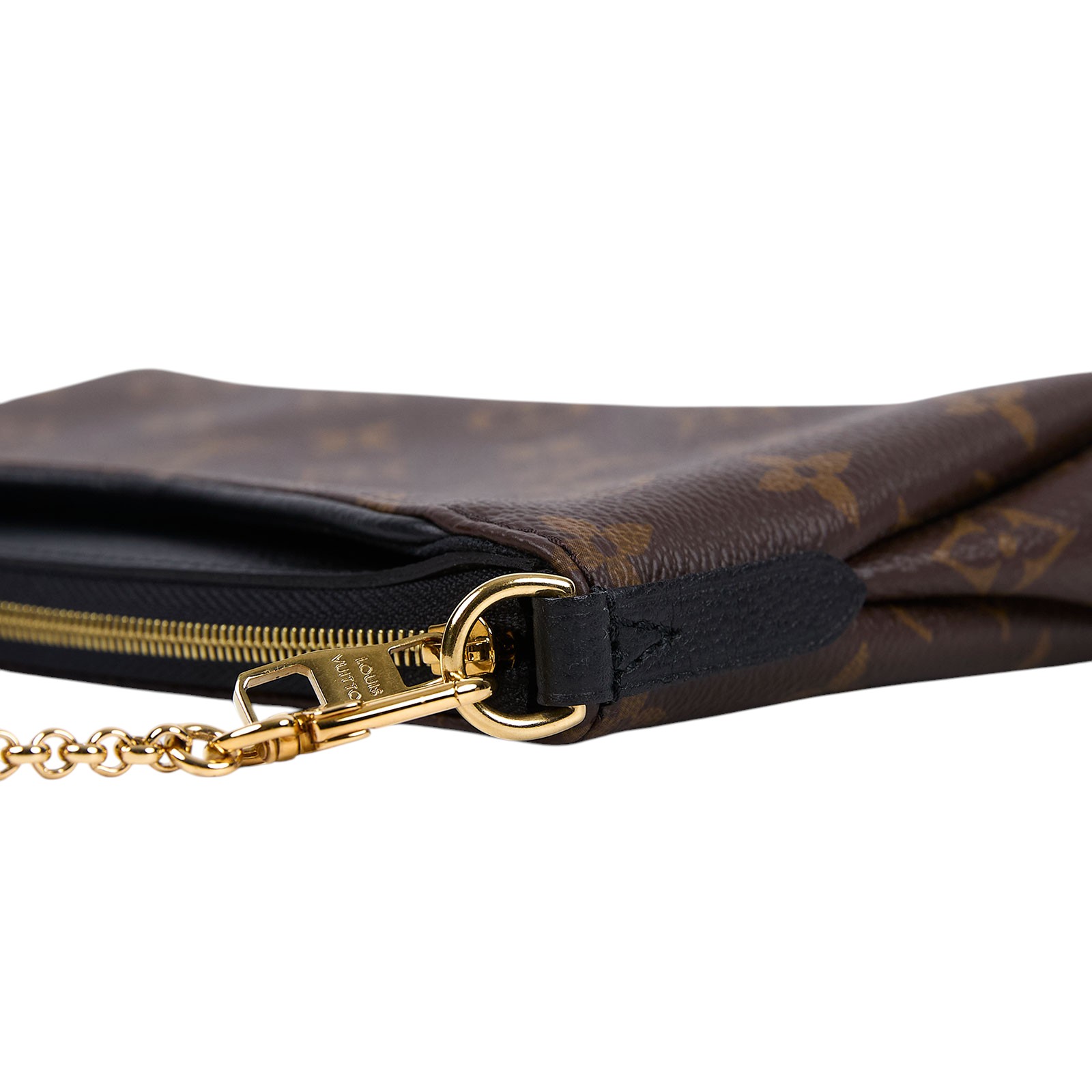 路易威登 LOUIS VUITTON Pallas 鍊帶 手提包 M41639 棕原花Pallas Clutch 手拿鏈條單肩斜背包 背帶/防塵袋/購買證明