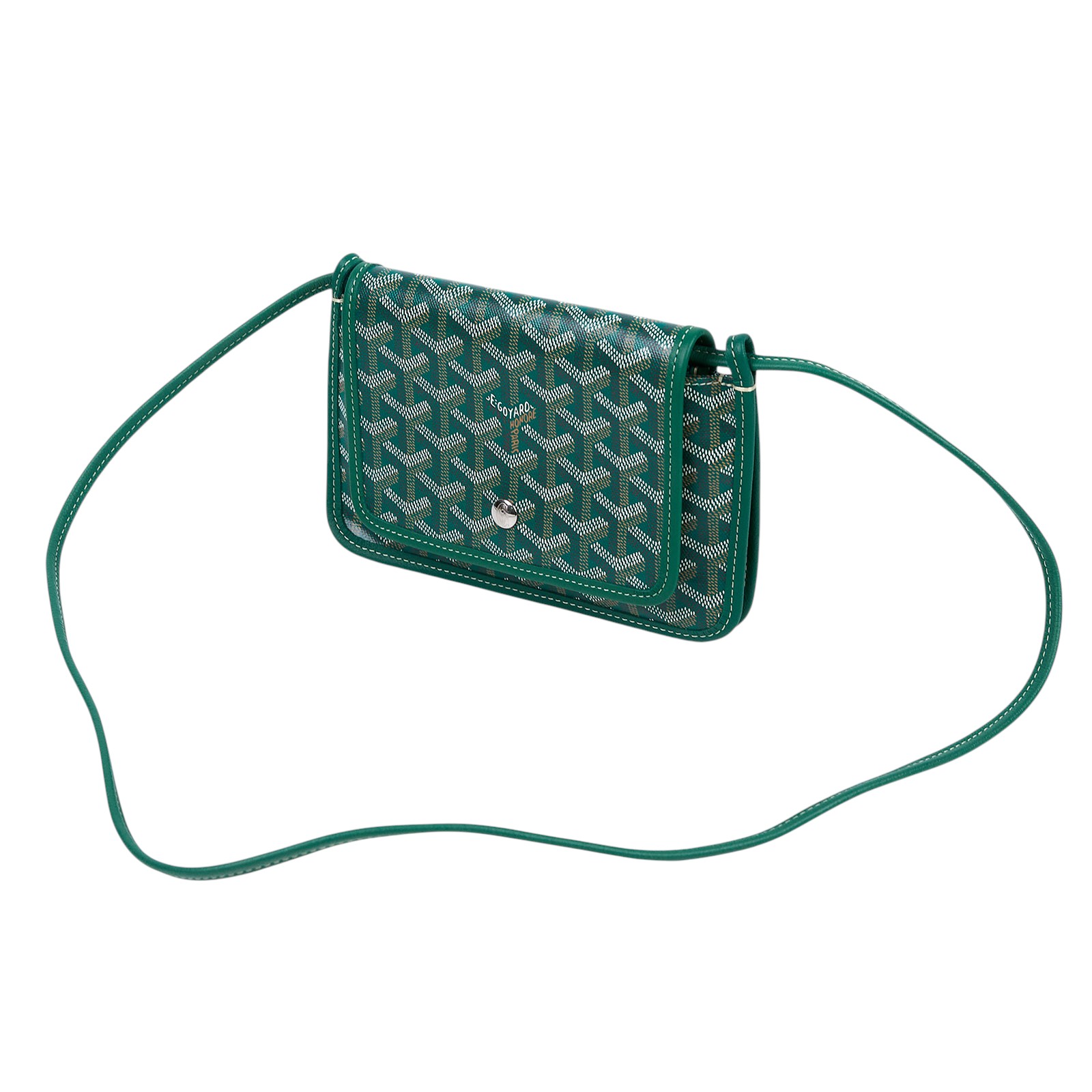 高雅德 GOYARD Plumet Pocket Wallet 肩背 隨身錢包 PLUMETPMLTY 綠色PLUMET 防塵袋
