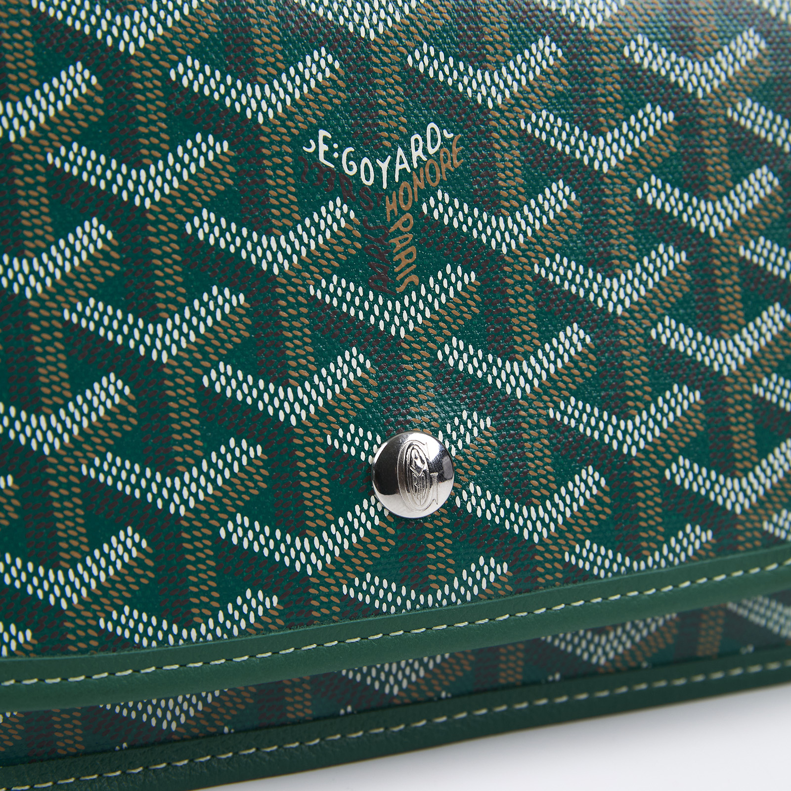 高雅德 GOYARD Plumet Pocket Wallet 肩背 隨身錢包 PLUMETPMLTY 綠色PLUMET 防塵袋