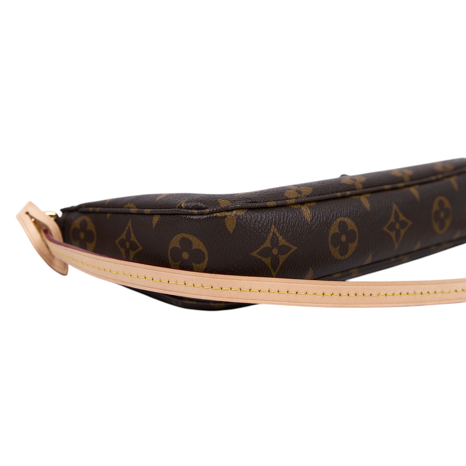 路易威登 LOUIS VUITTON Pochette Accessoires 麻將包 鍊條 皮背帶 腋下單肩包 M82766 晶片款  原廠盒子/防塵袋/背帶/購買明細影本