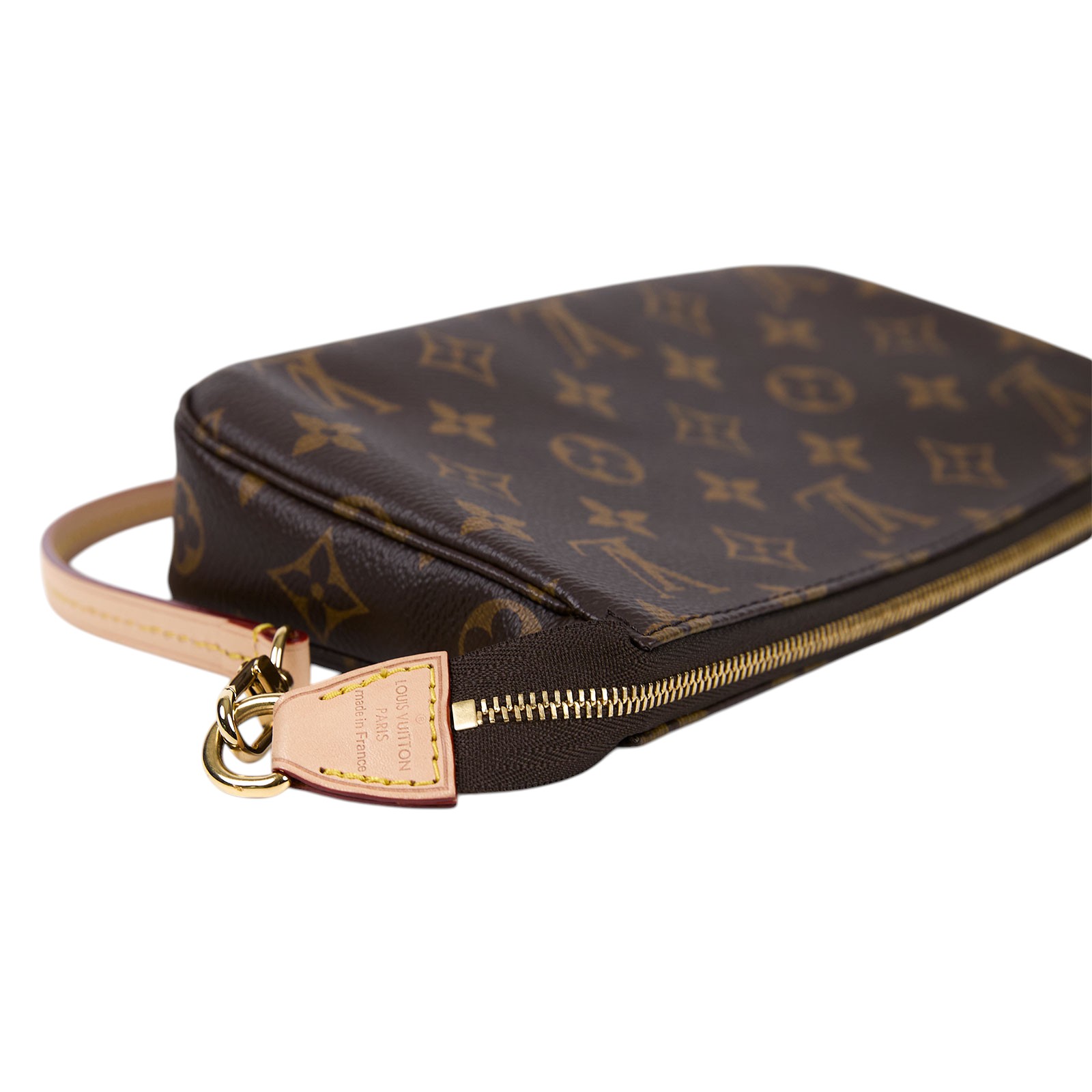 路易威登 LOUIS VUITTON Pochette Accessoires 麻將包 鍊條 皮背帶 腋下單肩包 M82766 晶片款  原廠盒子/防塵袋/背帶/購買明細影本