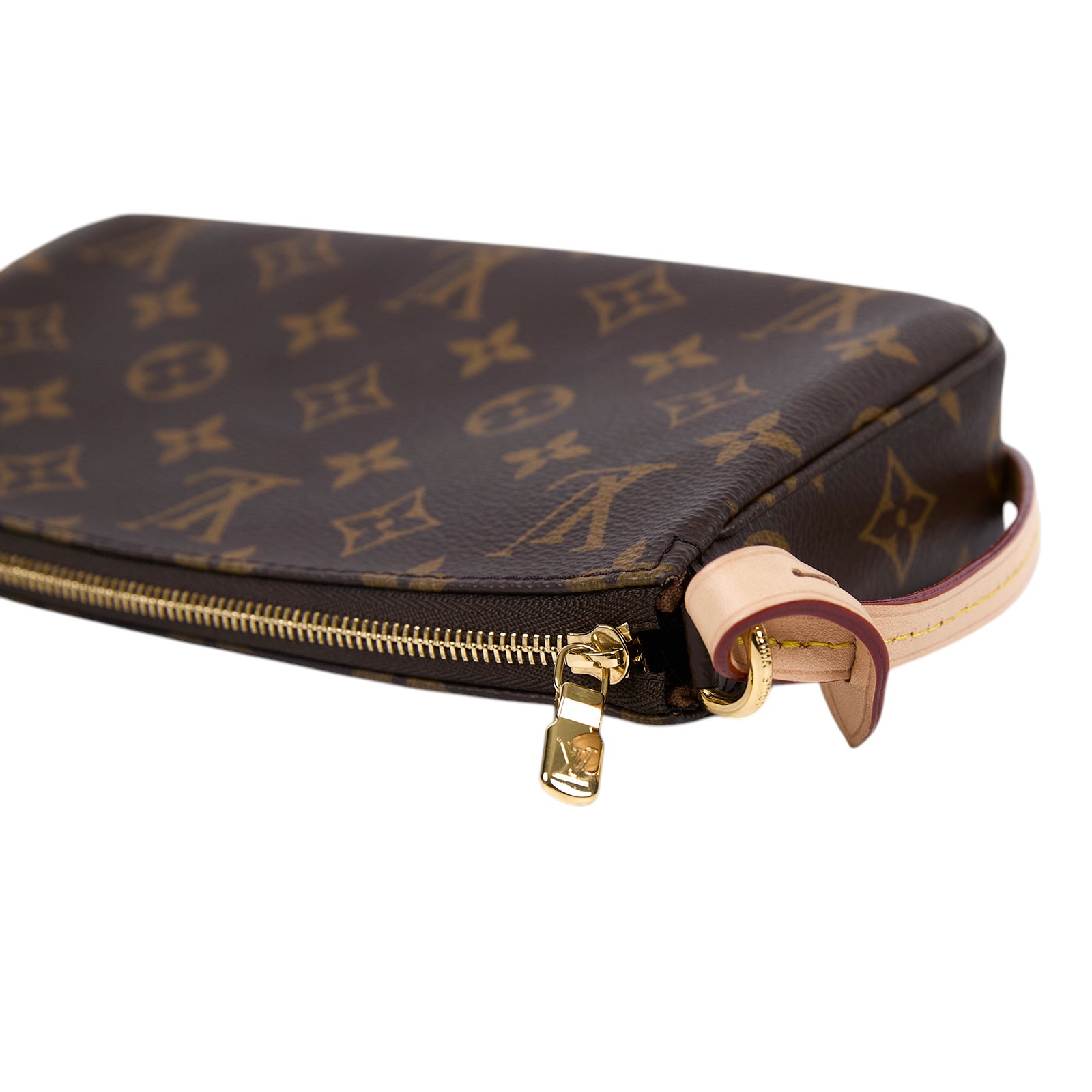 路易威登 LOUIS VUITTON Pochette Accessoires 麻將包 鍊條 皮背帶 腋下單肩包 M82766 晶片款  原廠盒子/防塵袋/背帶/購買明細影本