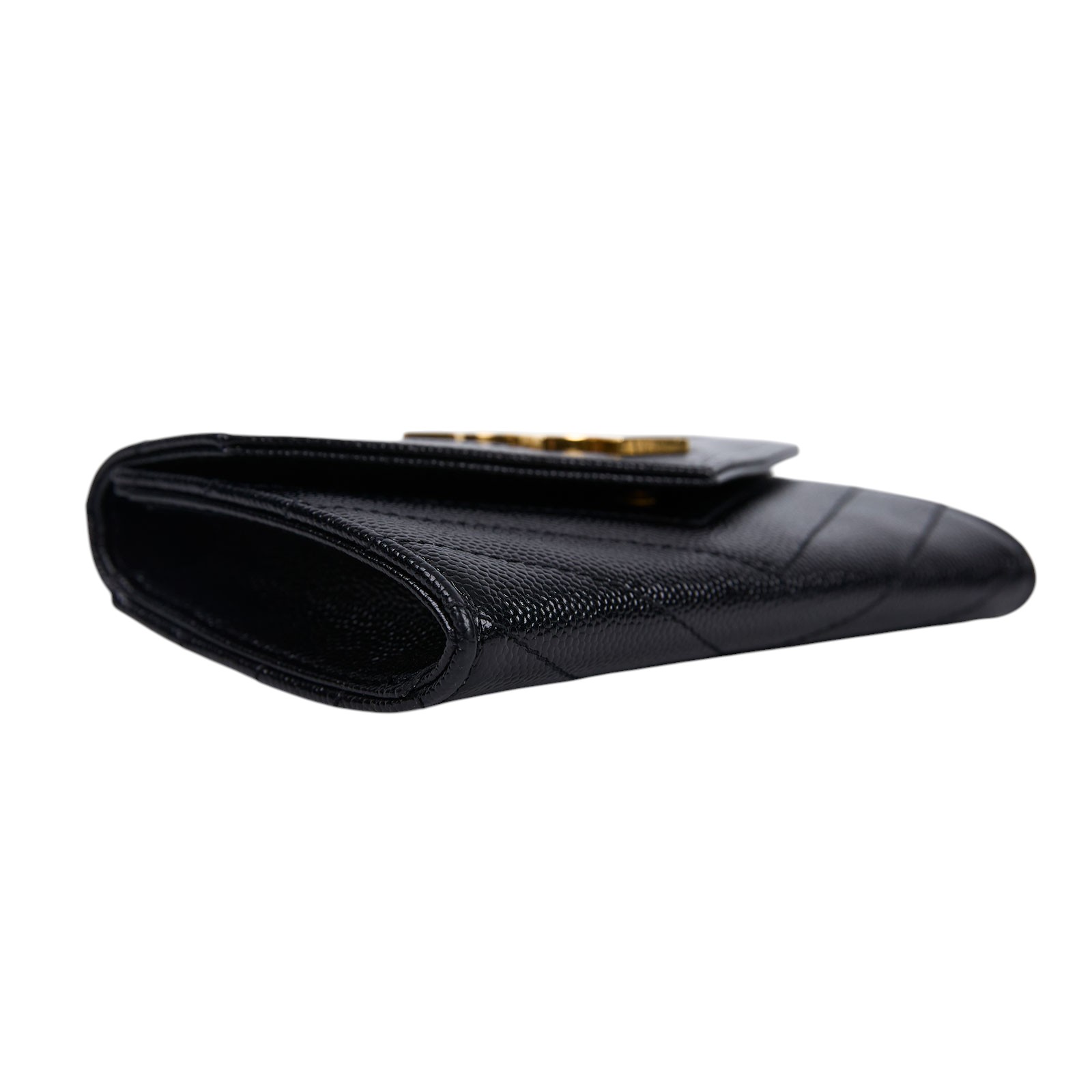 聖羅蘭 YSL SAINT LAURENT cassandre matelassé 粒面壓紋皮革 小型 信封錢包 短夾 414404BOW01  原廠盒子/防塵袋/購買證明