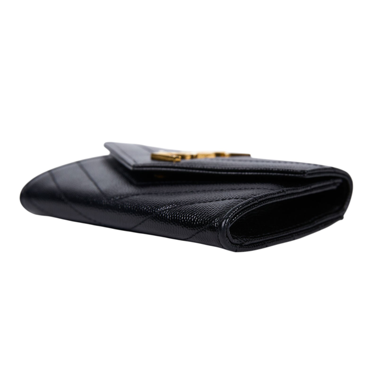 聖羅蘭 YSL SAINT LAURENT cassandre matelassé 粒面壓紋皮革 小型 信封錢包 短夾 414404BOW01  原廠盒子/防塵袋/購買證明
