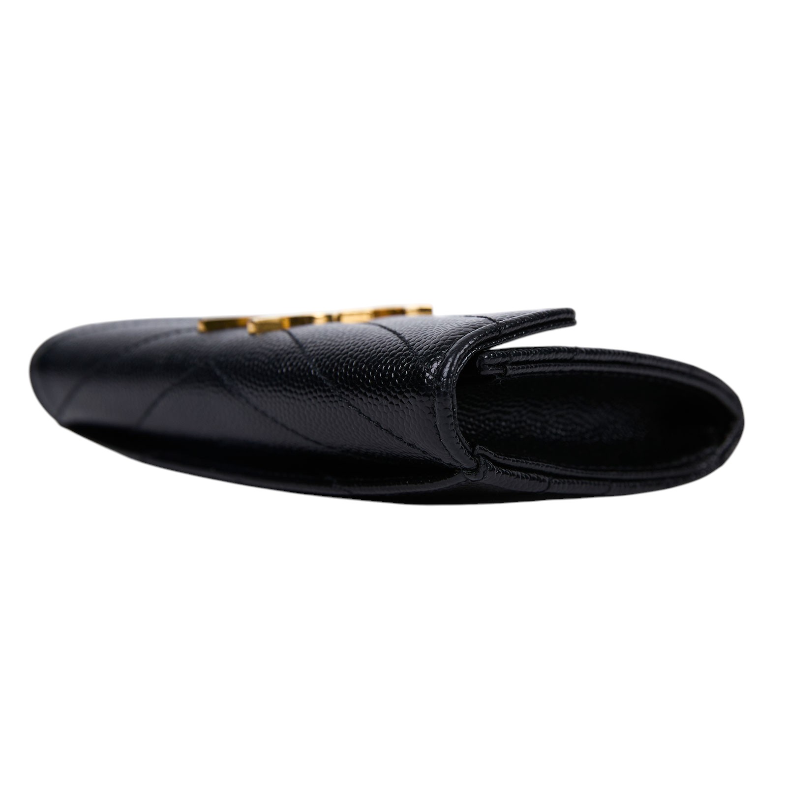 聖羅蘭 YSL SAINT LAURENT cassandre matelassé 粒面壓紋皮革 小型 信封錢包 短夾 414404BOW01  原廠盒子/防塵袋/購買證明