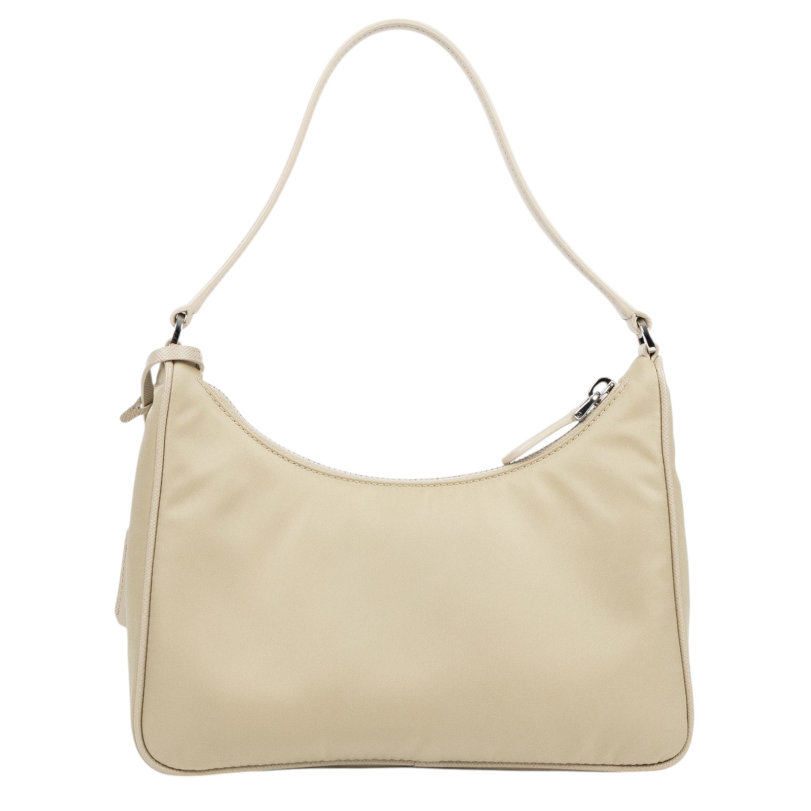 普拉達 PRADA Prada Re-Edition 環保尼龍 迷你袋 1NE204 奶茶尼龍腋下包 保證卡/防塵袋