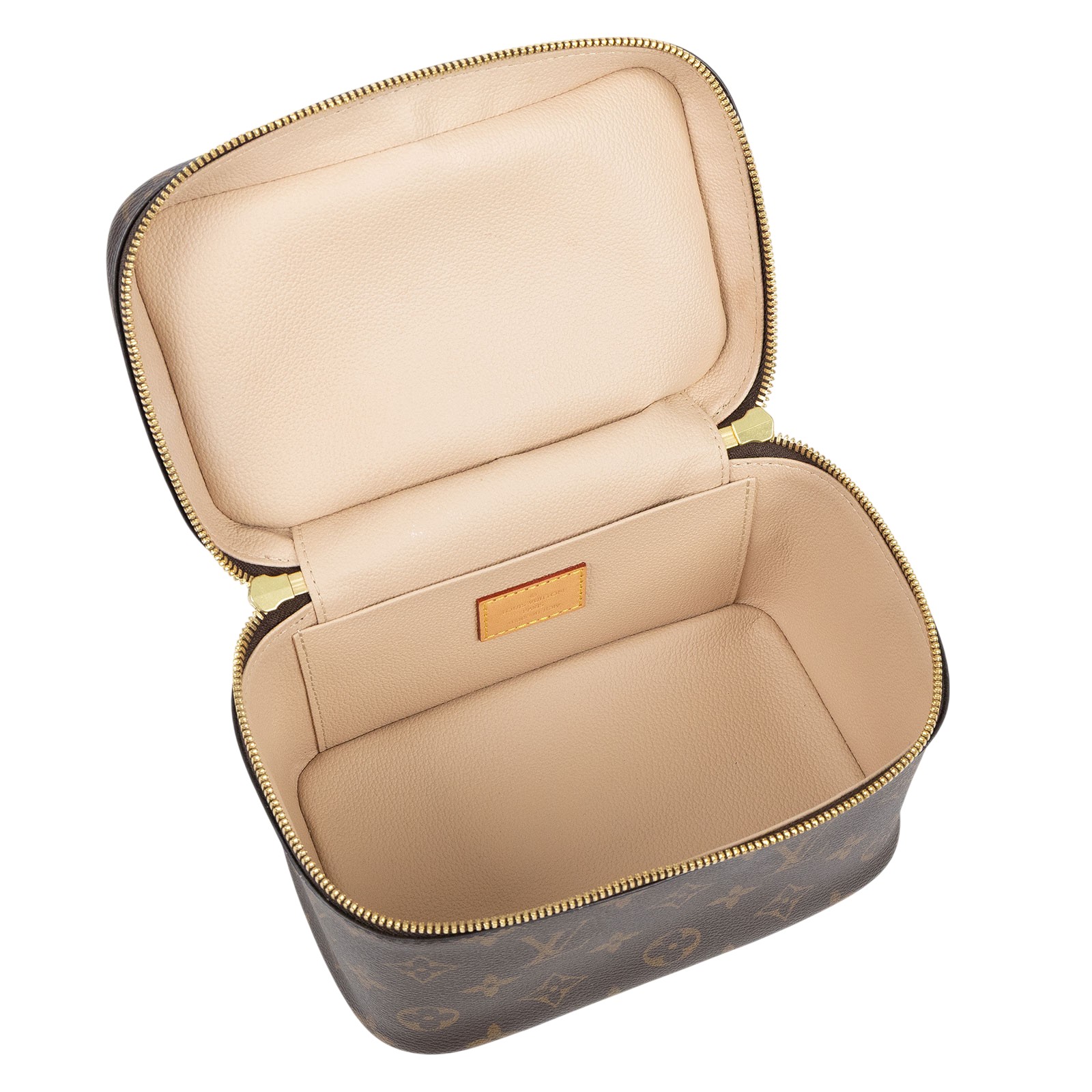 路易威登 LOUIS VUITTON Nice Mini 迷你 化妝箱 M44495 晶片款 棕原花Nice Mini化妝包 無附屬品