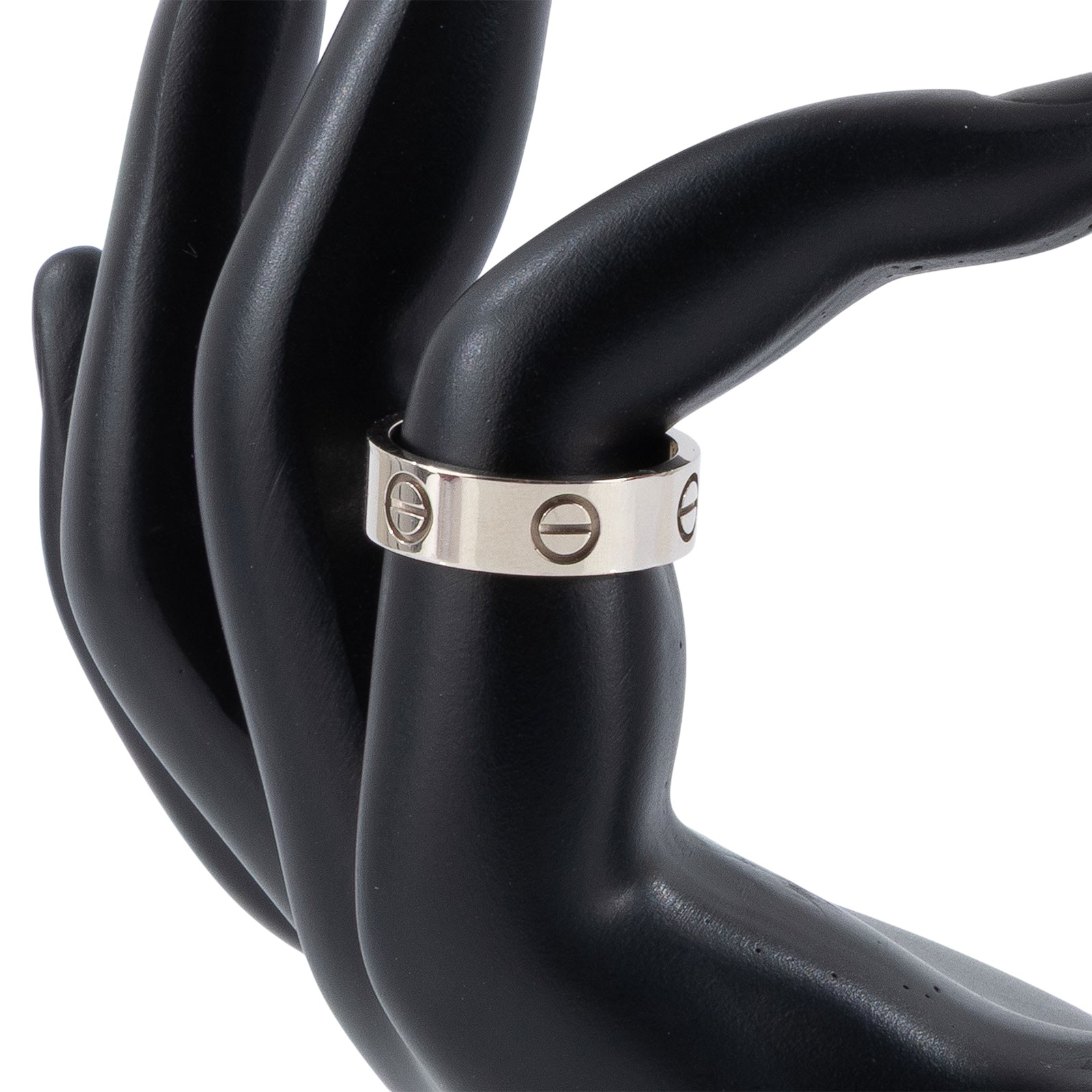 卡地亞 CARTIER Love 戒指 經典款 B4084751 WG LOVE戒指 #51 保書/原廠盒子2