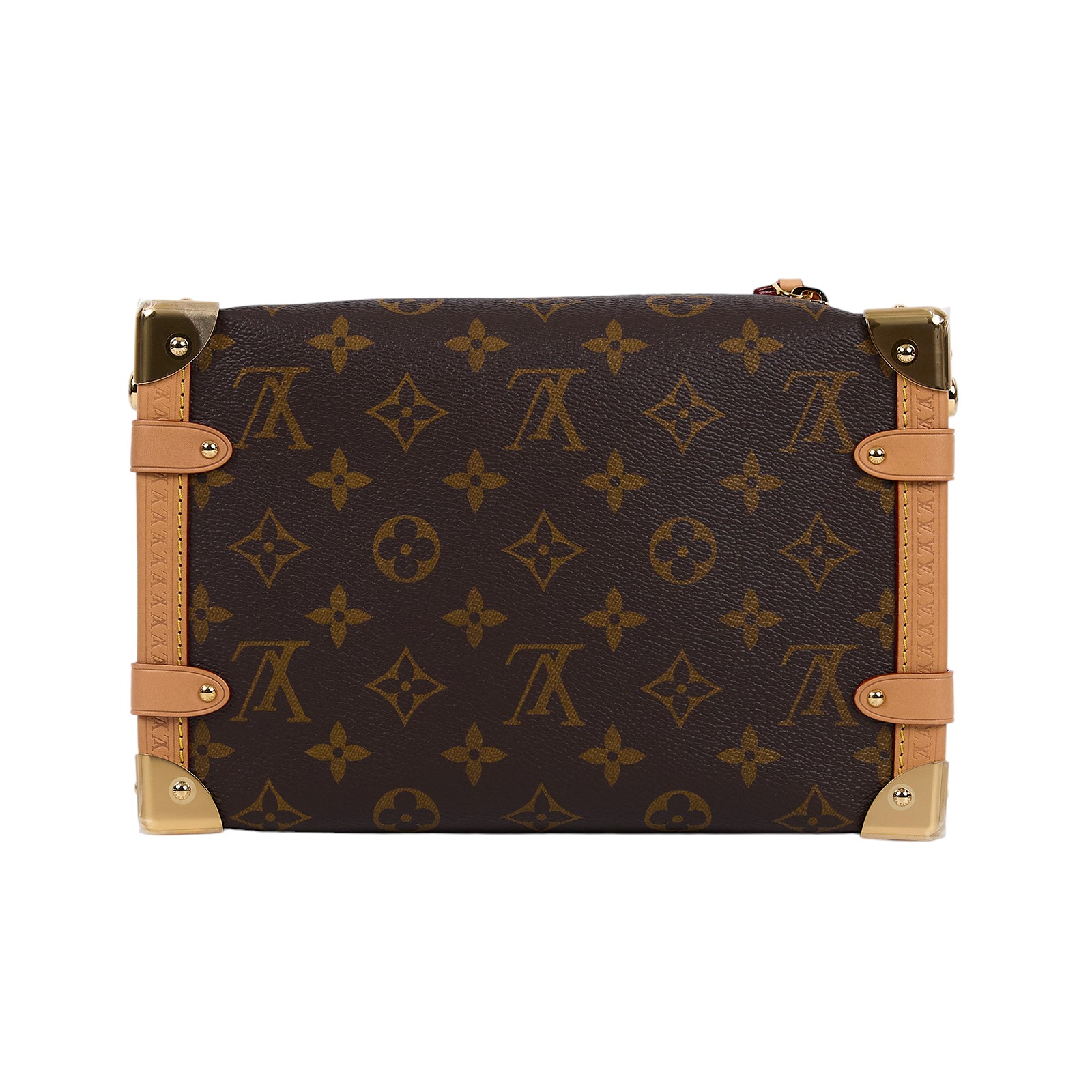 路易威登 LOUIS VUITTON Side Trunk MM 老花 手提 肩背 箱包 M46358 晶片款  原廠盒子/防塵袋/購買證明/背帶
