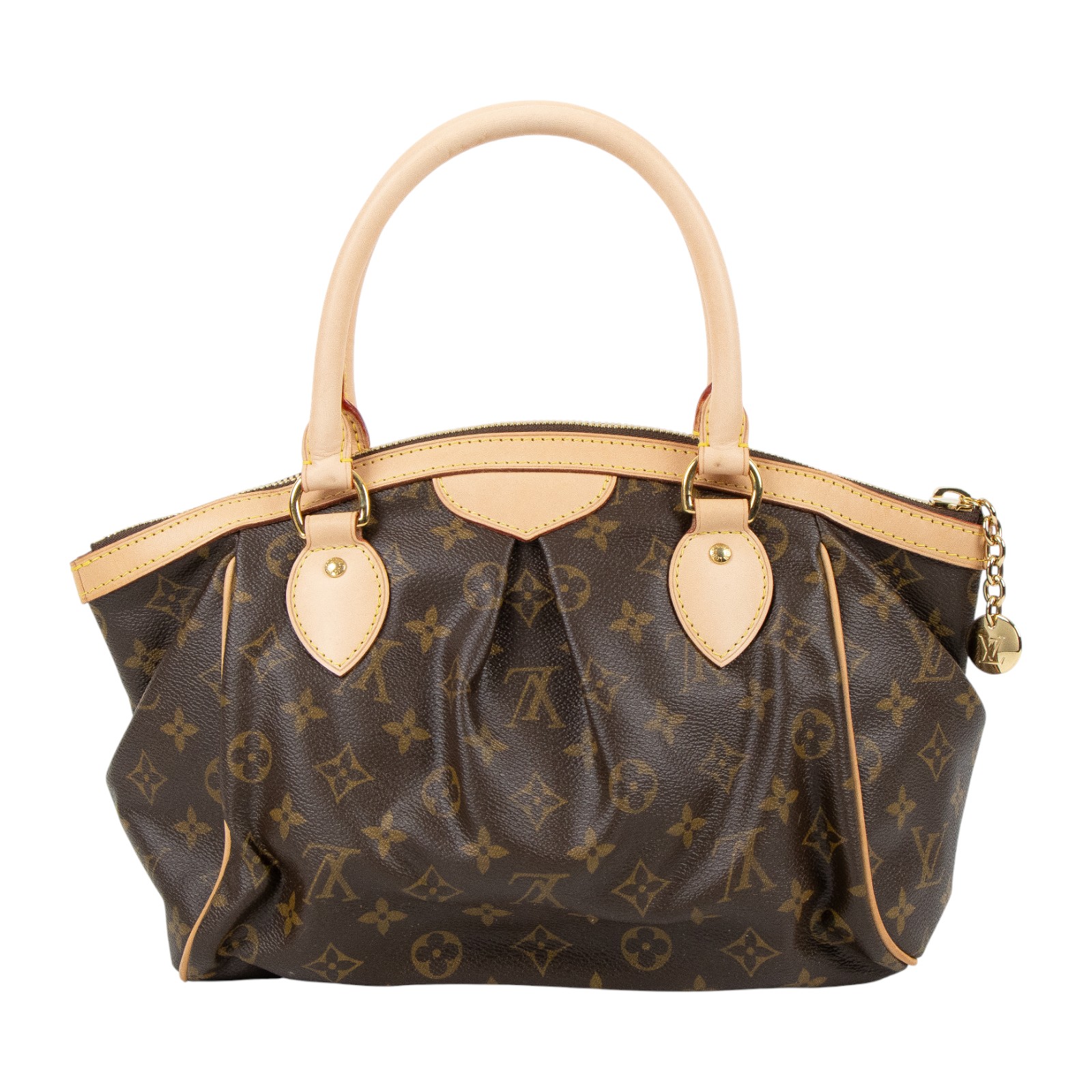 路易威登 LOUIS VUITTON Tivoli PM 經典帆布 M40143 棕原花帆布 Tivoli PM 手提包 防塵袋
