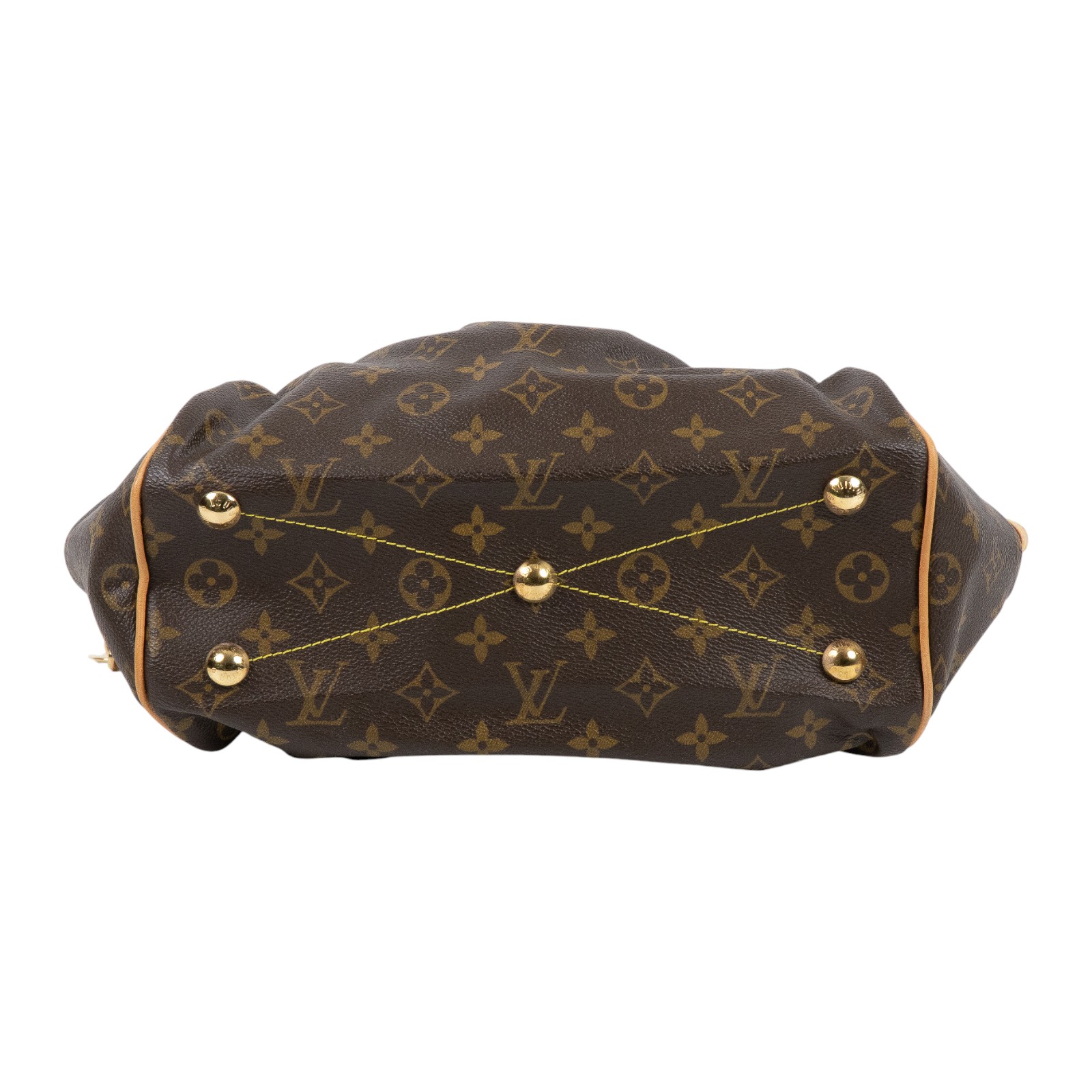 路易威登 LOUIS VUITTON Tivoli PM 經典帆布 M40143 棕原花帆布 Tivoli PM 手提包 防塵袋