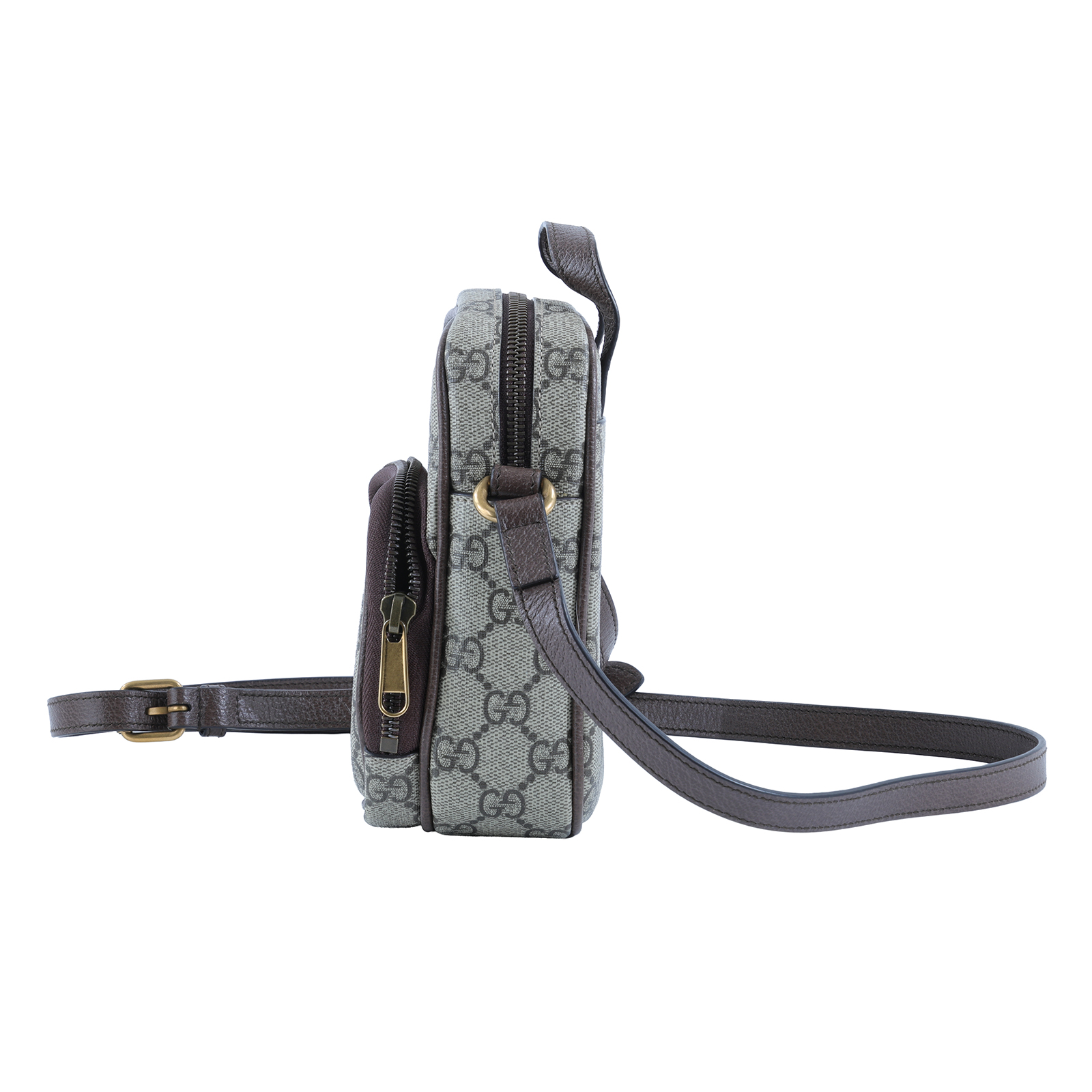 古馳 GUCCI Ophidia 肩背 手機包 671682 96IUT 原花Ophidia 肩背包 mini 黑LOGO腰包 MINI 防塵袋