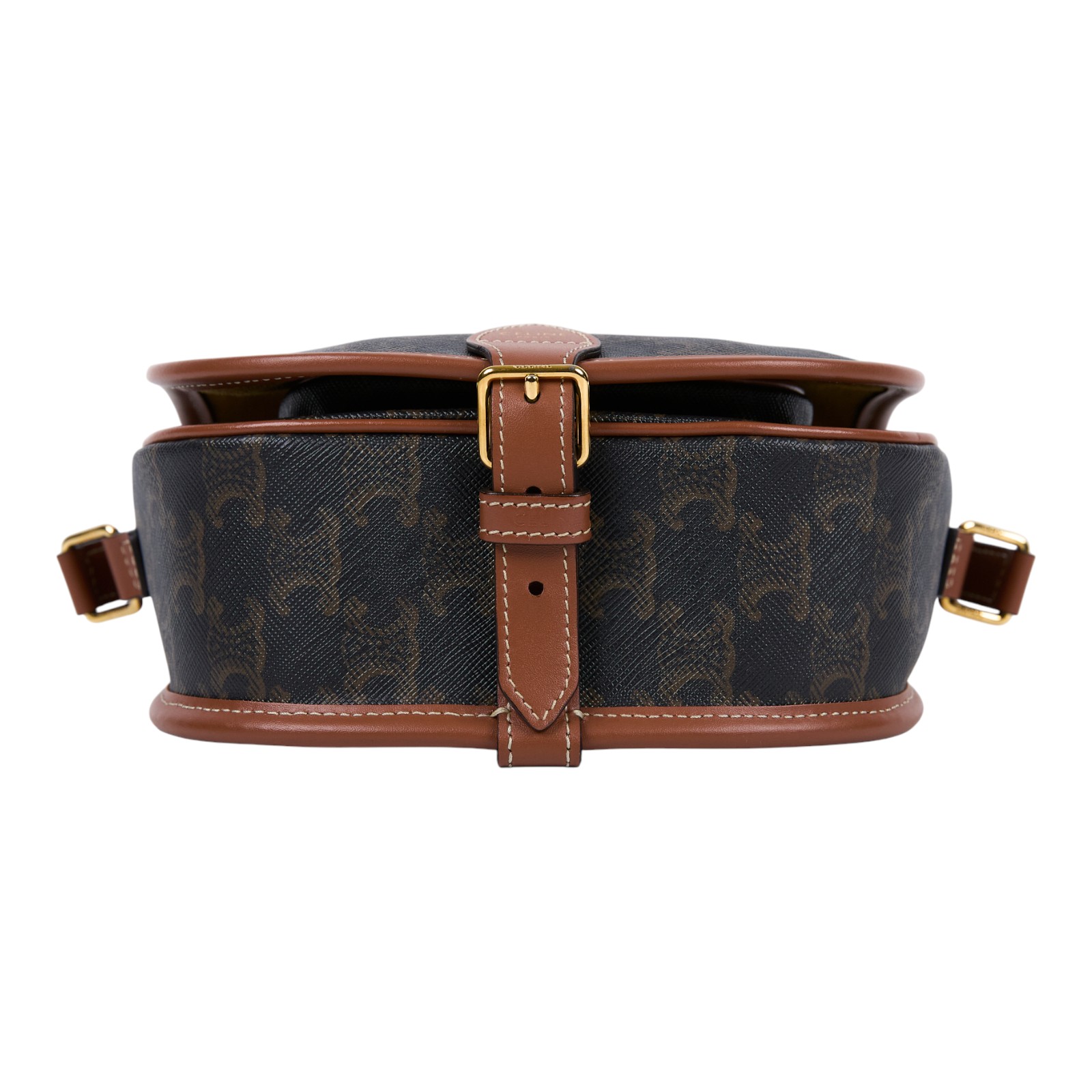 思琳 CELINE Triomphe帆布 中型 凱旋門 Folco 斜背 肩背 馬鞍包 191502BZJ 凱旋門MEDIUM FOLCO 防塵袋