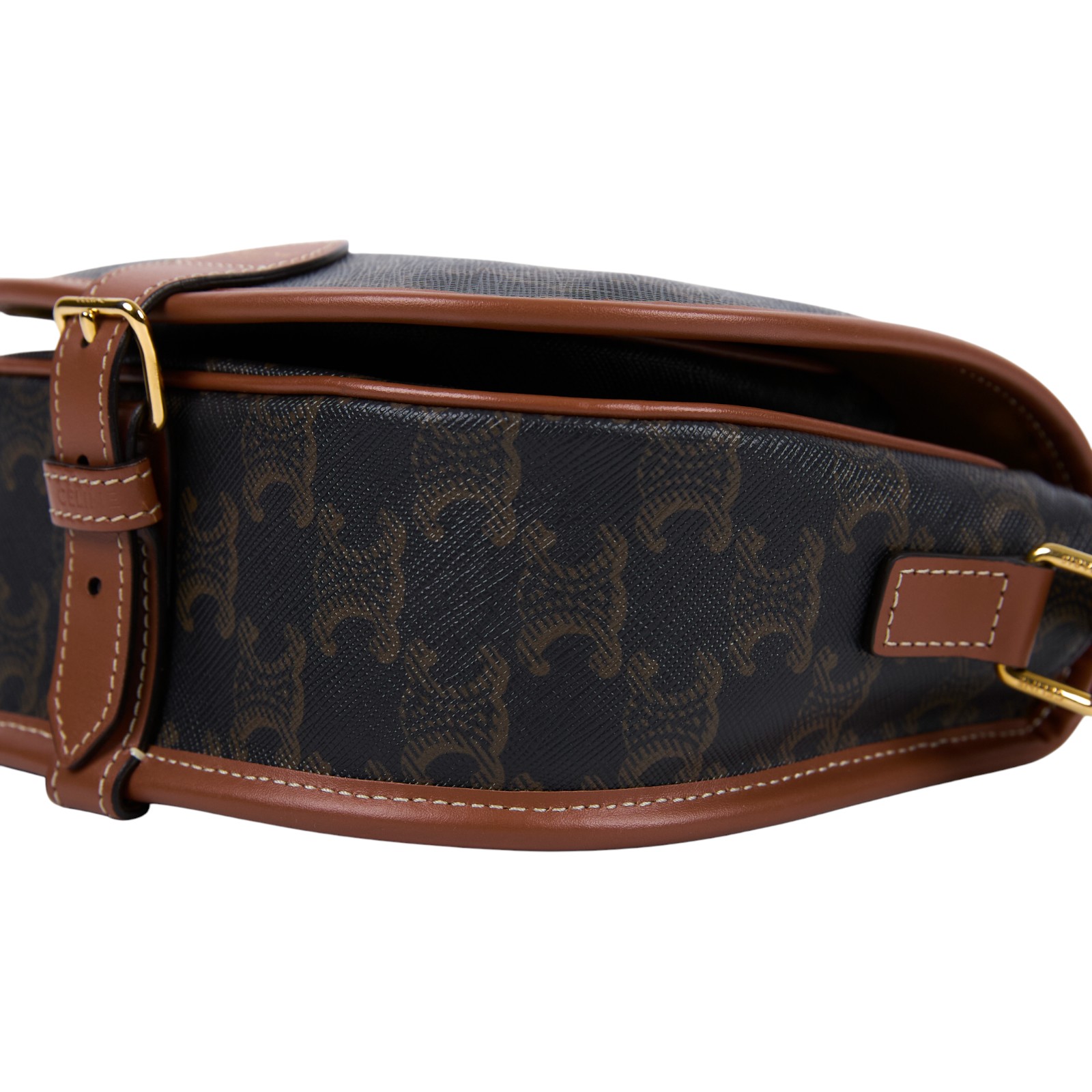 思琳 CELINE Triomphe帆布 中型 凱旋門 Folco 斜背 肩背 馬鞍包 191502BZJ 凱旋門MEDIUM FOLCO 防塵袋