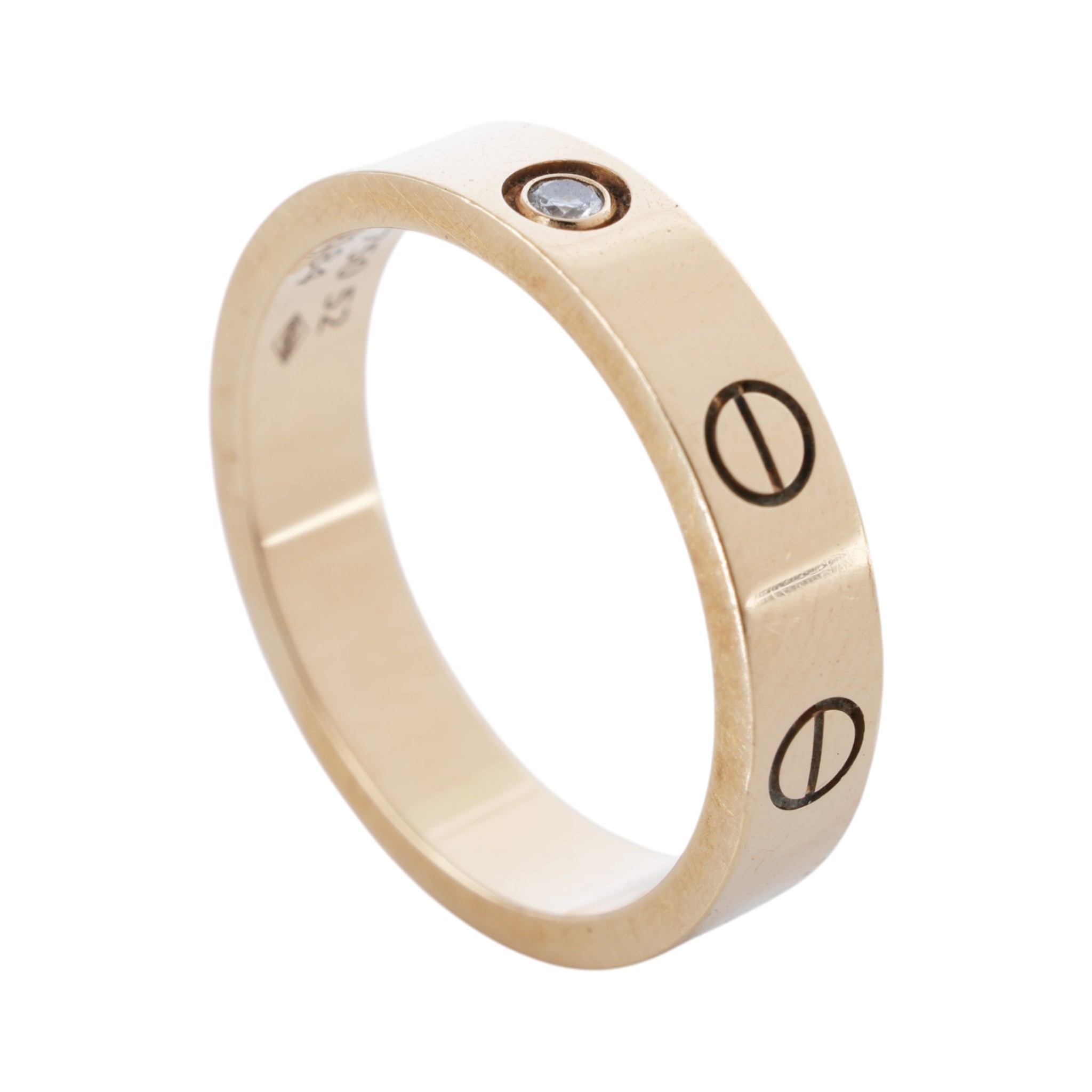 卡地亞 CARTIER Love 戒指 小型款 1顆鑽石 B4050752 RG 單鑽LOVE戒指 原廠盒子/保書