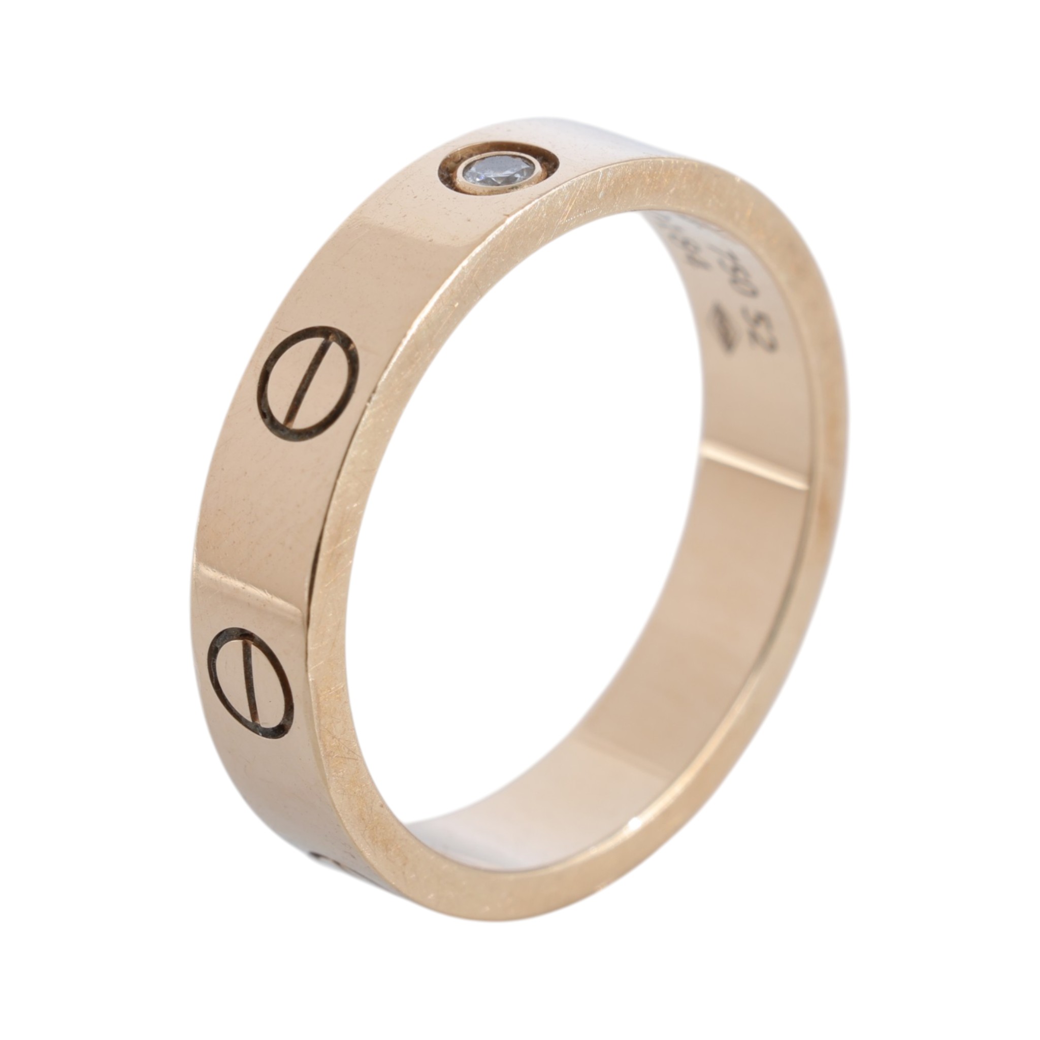 卡地亞 CARTIER Love 戒指 小型款 1顆鑽石 B4050752 RG 單鑽LOVE戒指 原廠盒子/保書