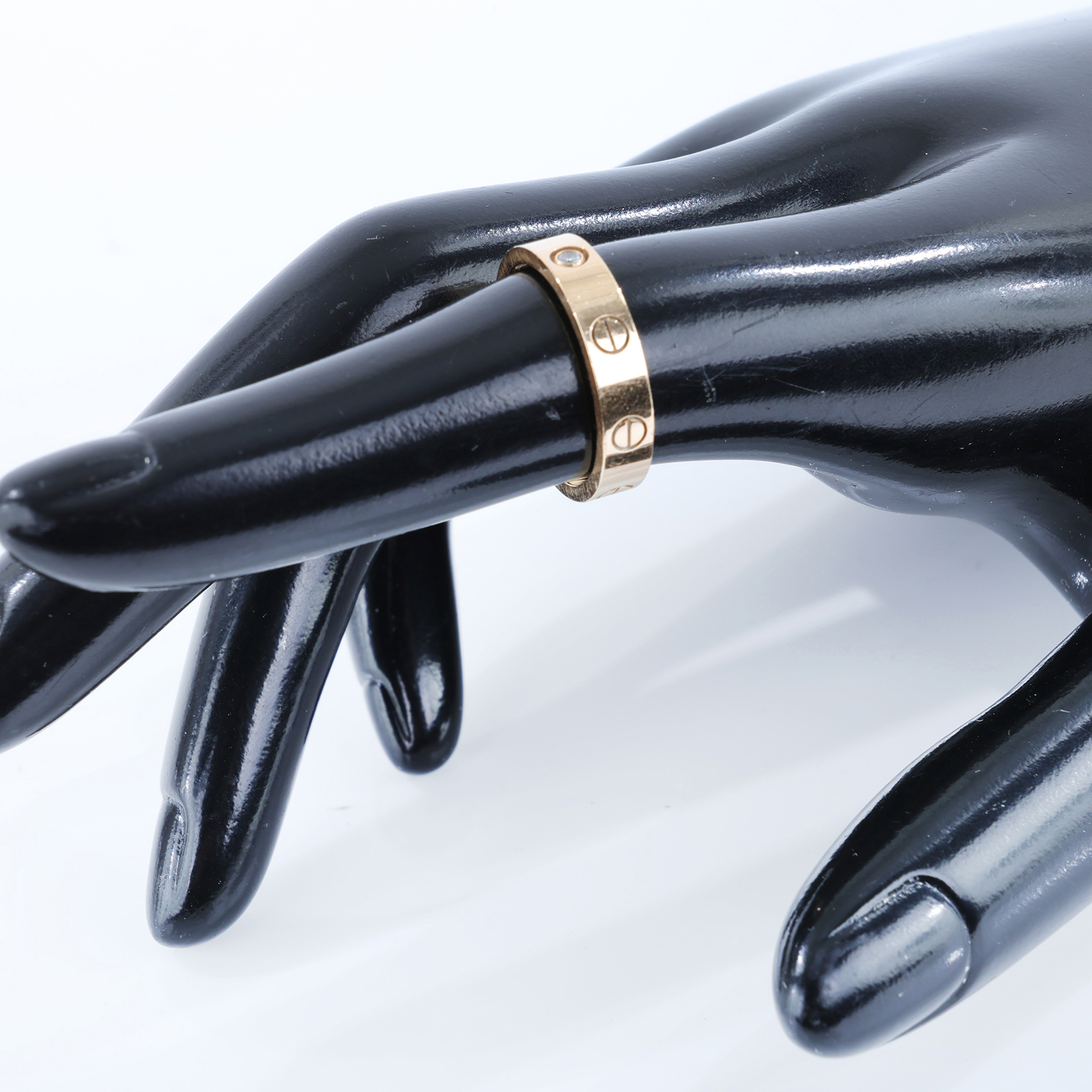 卡地亞 CARTIER Love 戒指 小型款 1顆鑽石 B4050752 RG 單鑽LOVE戒指 原廠盒子/保書