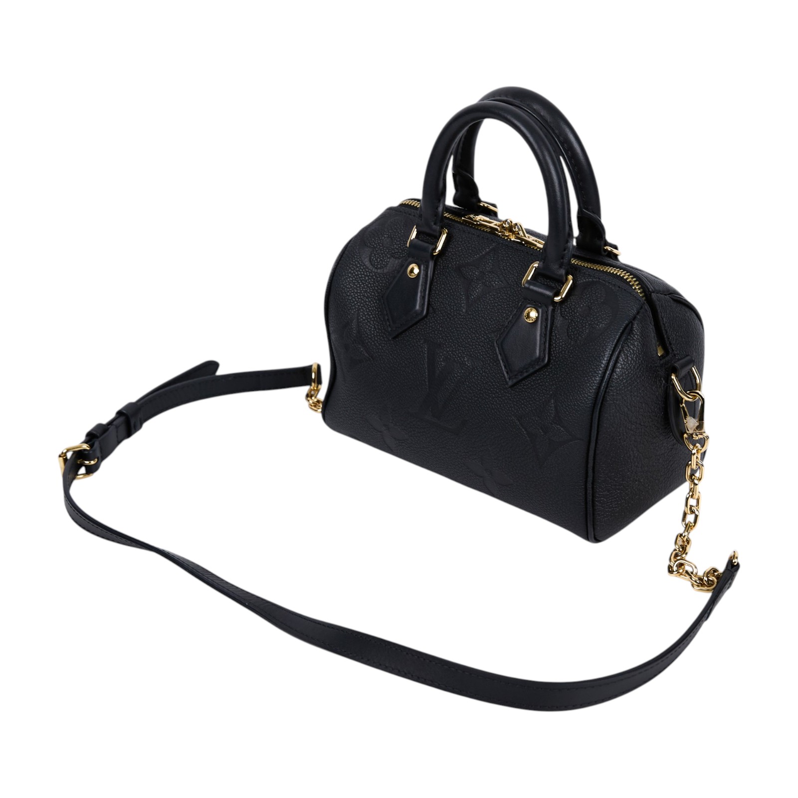 路易威登 LOUIS VUITTON Speedy Bandoulière  20 Noir 手提 斜背 波士頓包 M58953 晶片款  原廠盒子/防塵袋/背帶/鎖組/購買證明