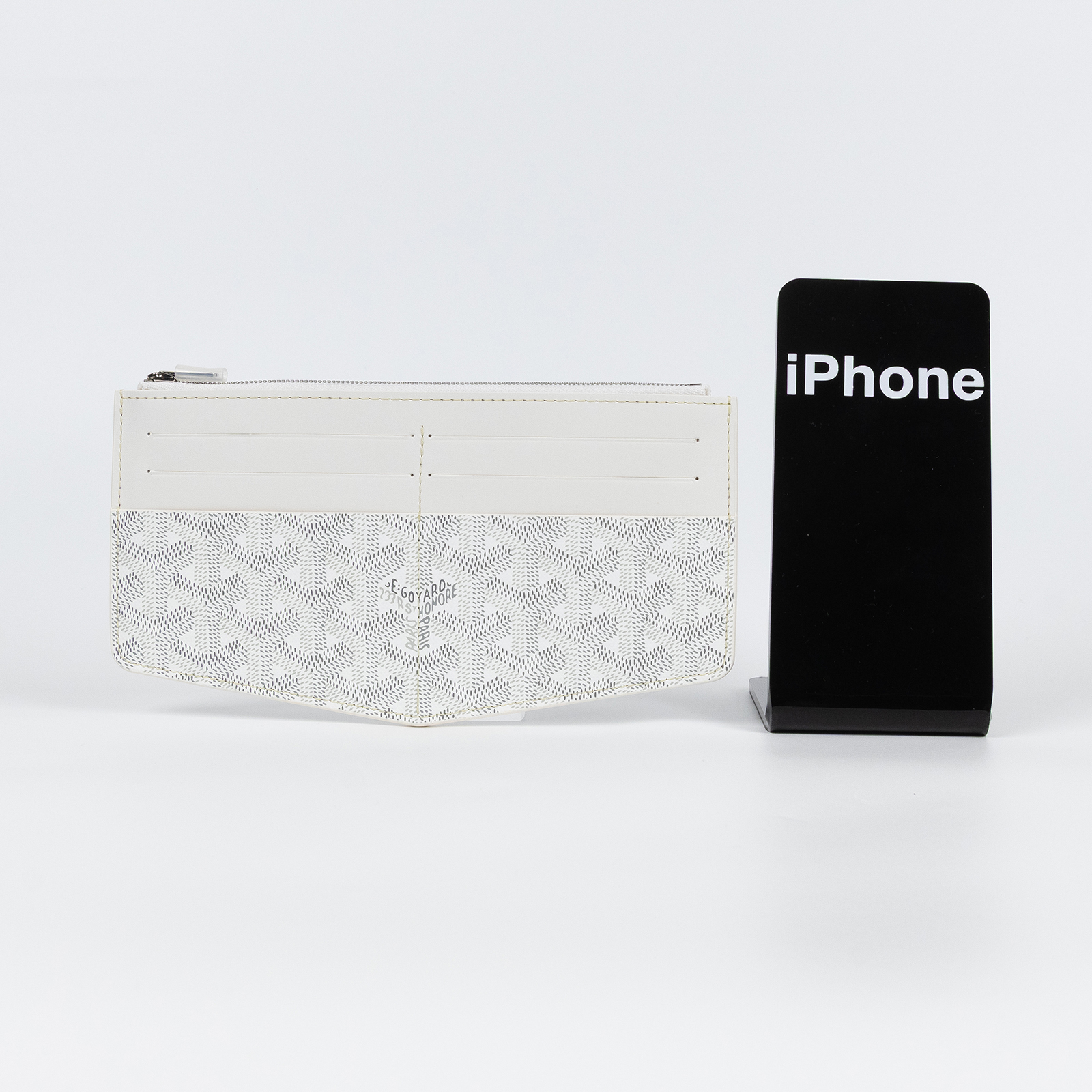 高雅德 GOYARD Insert Louise 卡片夾 INSLOUMMLTY 白Insert Louise 拉鍊卡包 原廠盒子