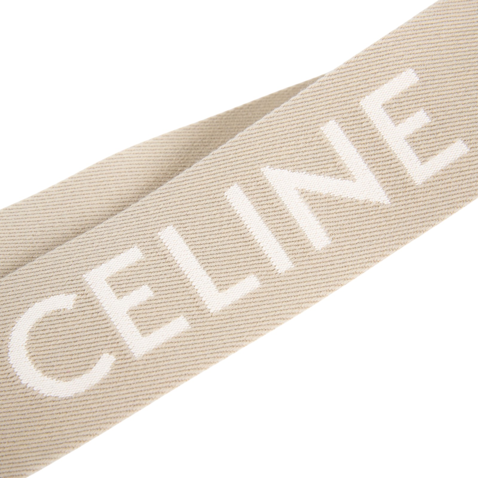思琳 CELINE 緹花羊毛 短肩帶 49S022AEP 卡其帆布LOGO背帶 防塵袋
