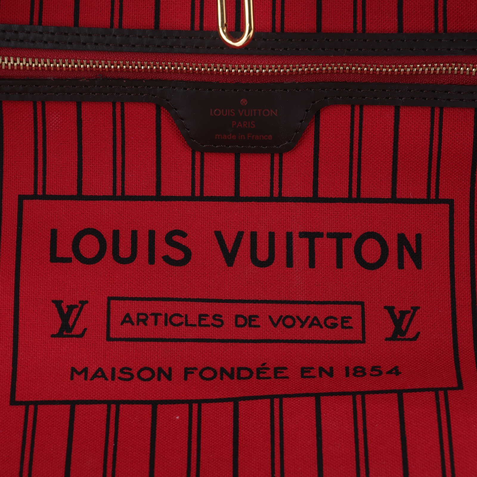 路易威登 LOUIS VUITTON 棕棋盤 Neverfull MM 托特包 N41358 棋盤NEVERFULL MM 防塵袋/內袋