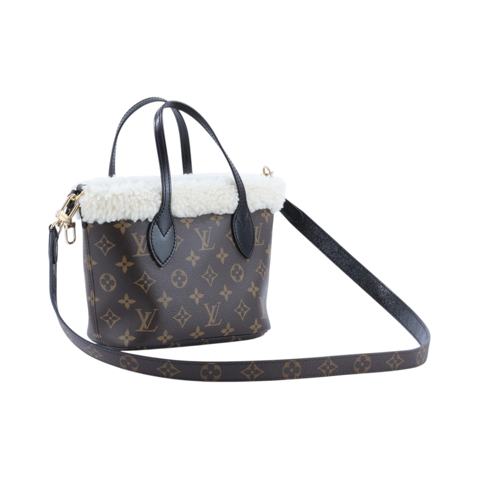 路易威登 LOUIS VUITTON Neverfull Bandoulière Inside Out BB 手提包 肩背包 斜背包 M26315 晶片款  內袋/背帶