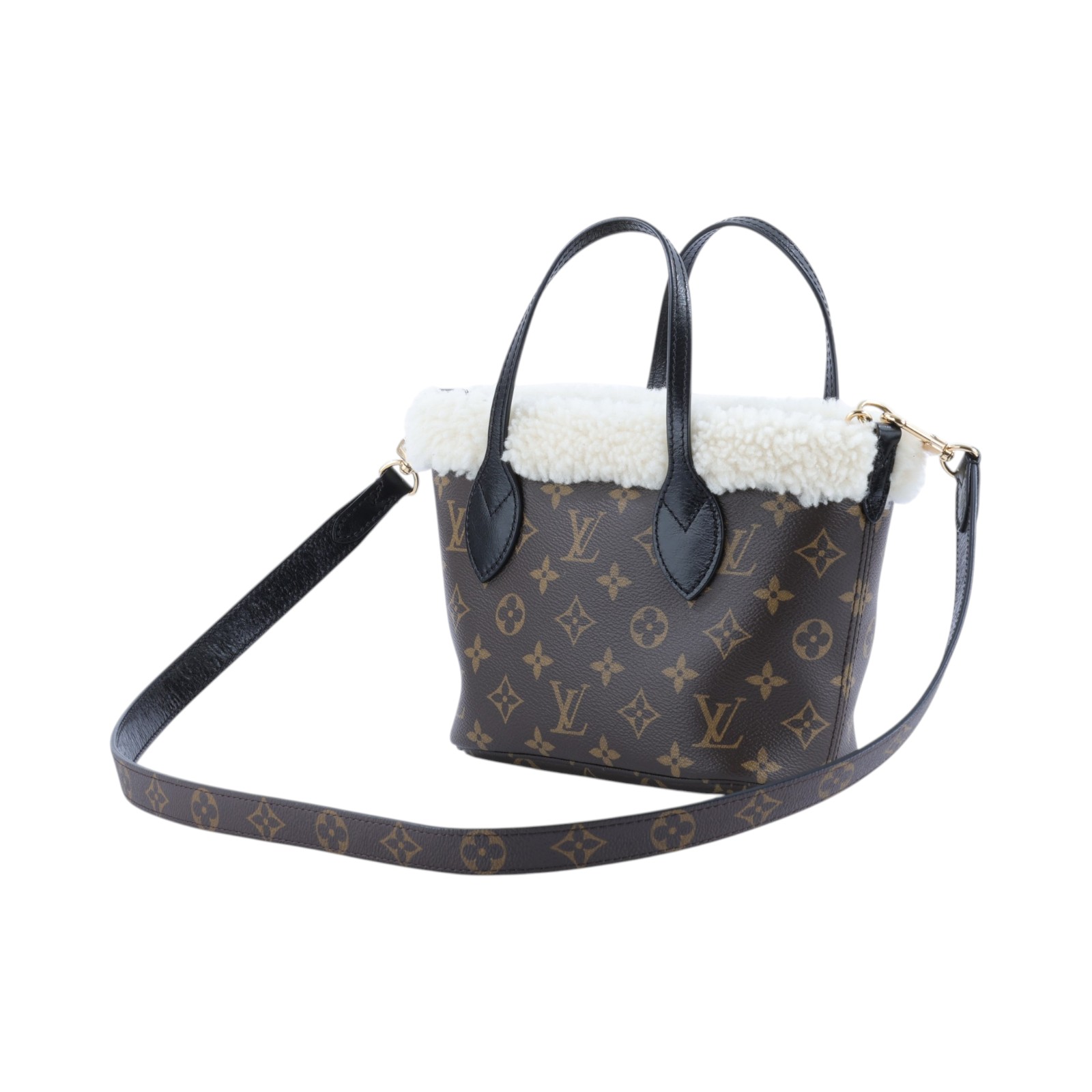 路易威登 LOUIS VUITTON Neverfull Bandoulière Inside Out BB 手提包 肩背包 斜背包 M26315 晶片款  內袋/背帶